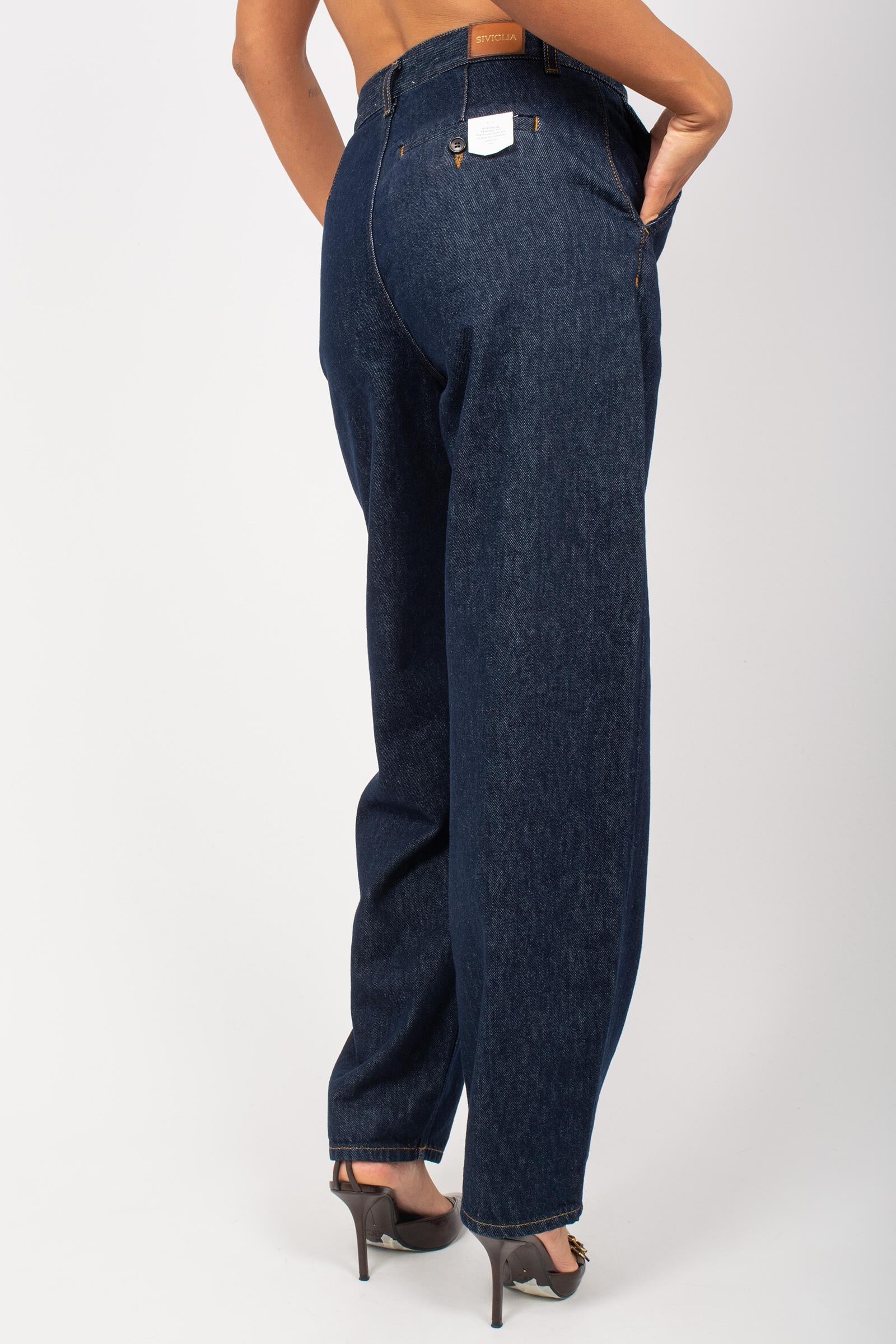 denim in cotone fermo &#39;elisa&#39; SVW02411D0002 RINSE SIVIGLIA 