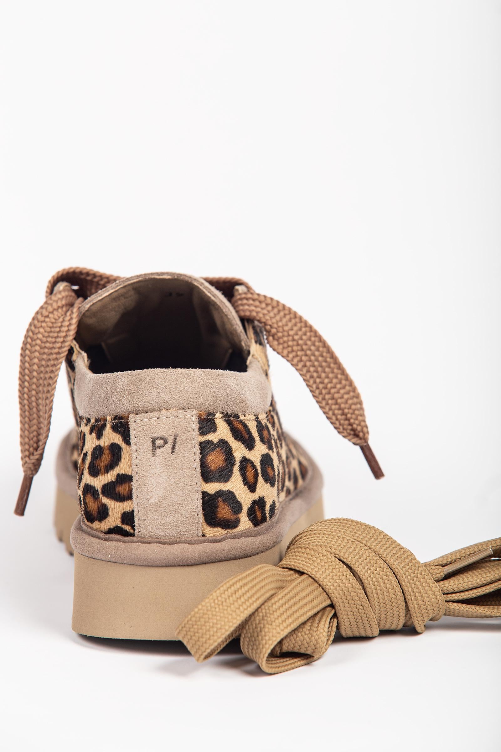 sneakers in calf e suede leopard 'p007' P007W0030181 Y005 PANCHIC 