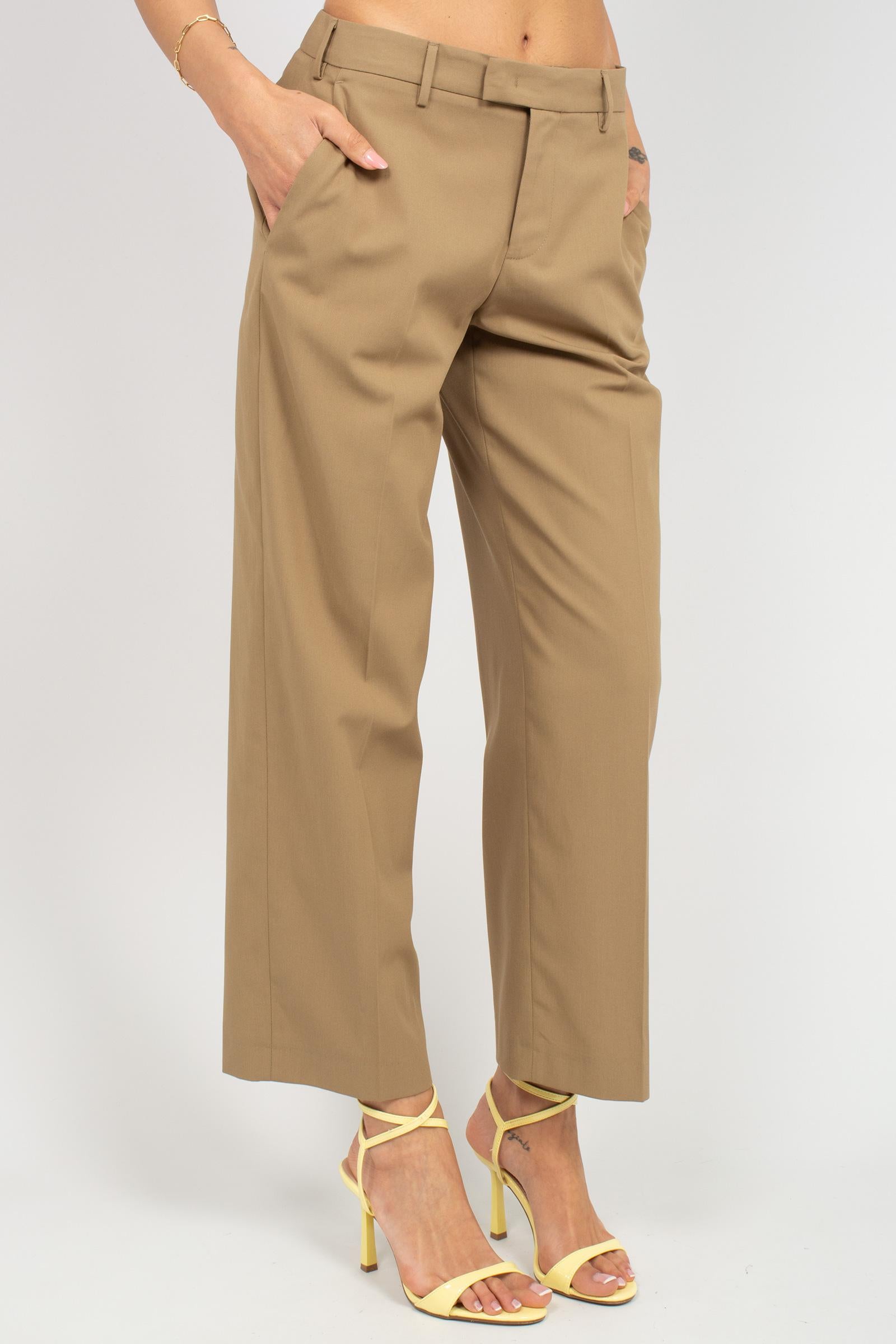 pantalone in popeline di cotone 'emma' CDVSEAZ00STD SD820060 PT TORINO 
