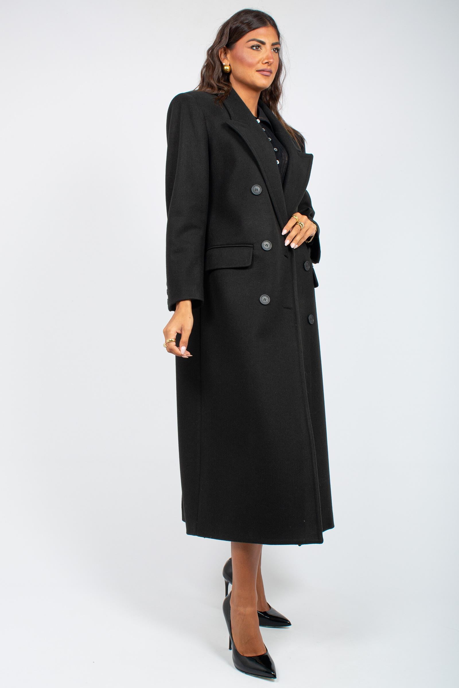 cappotto oversize doppio petto CT476ARTCP025 BLACK ACTUALEE 