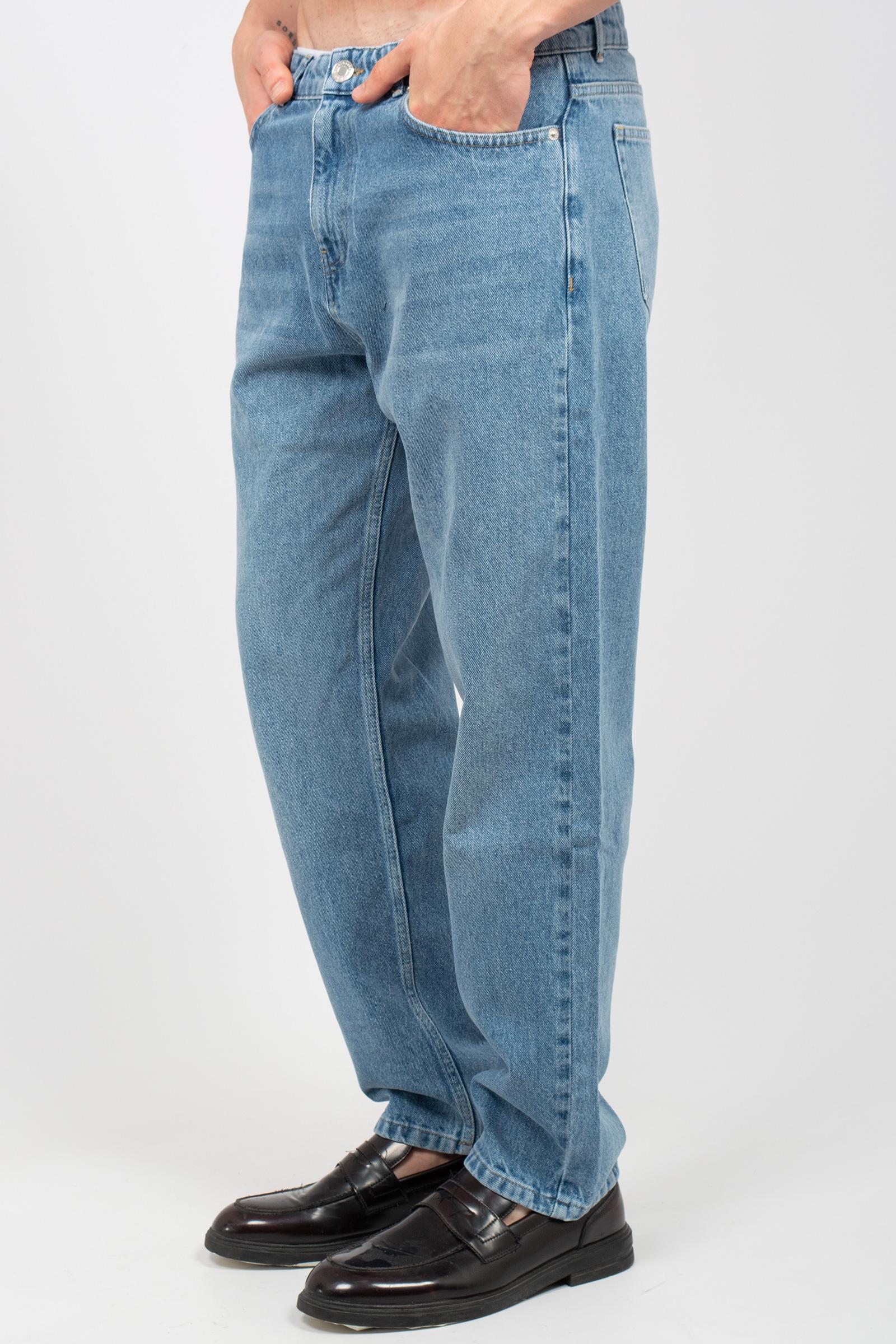 denim in cotone 850407 BLUE STUDIO SEIDENSTICKER 
