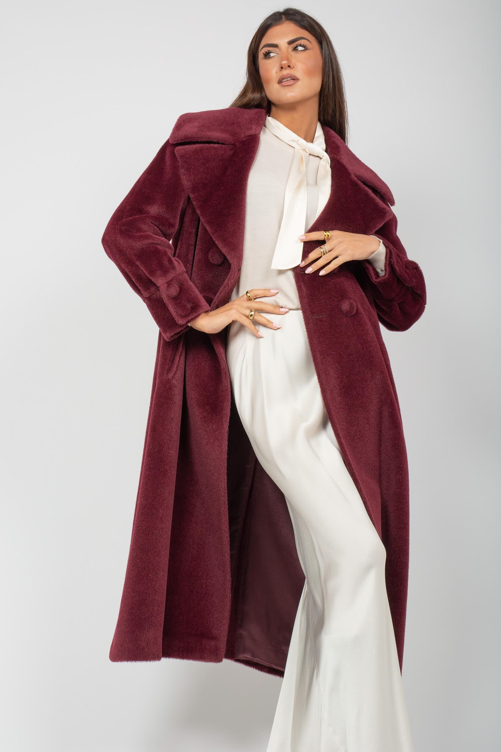 cappotto collo ampio in alpaca 8200265318 9499 TARDIA 