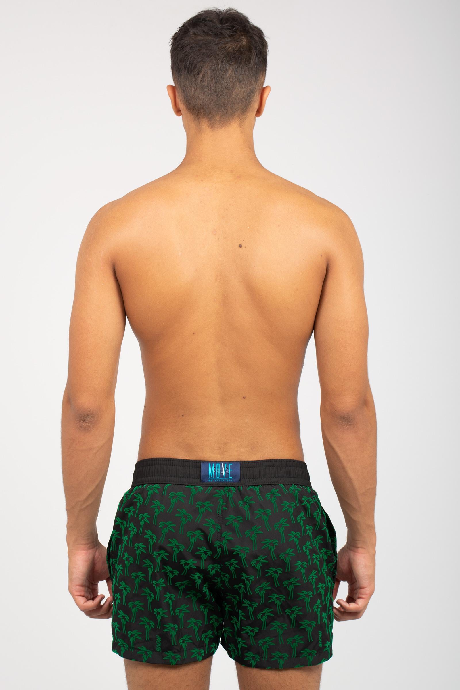 boxer mare floccato palme 'guadalupa' GUADAPALME VERDE MOVE BEACHWARE 