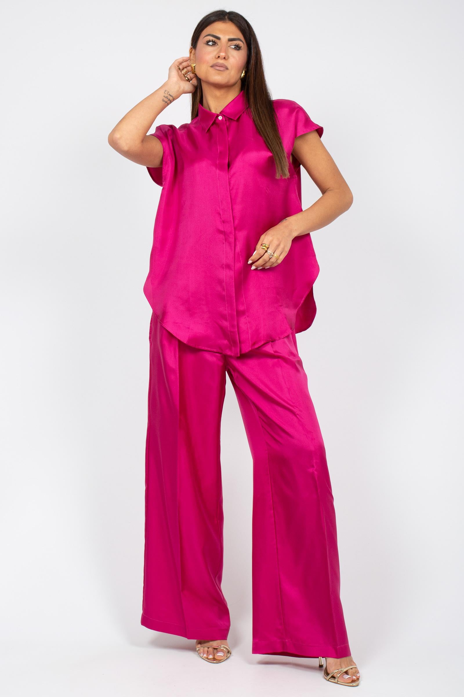 pantalone in twill di seta 'ariete' ARIETE 003 MARELLA 