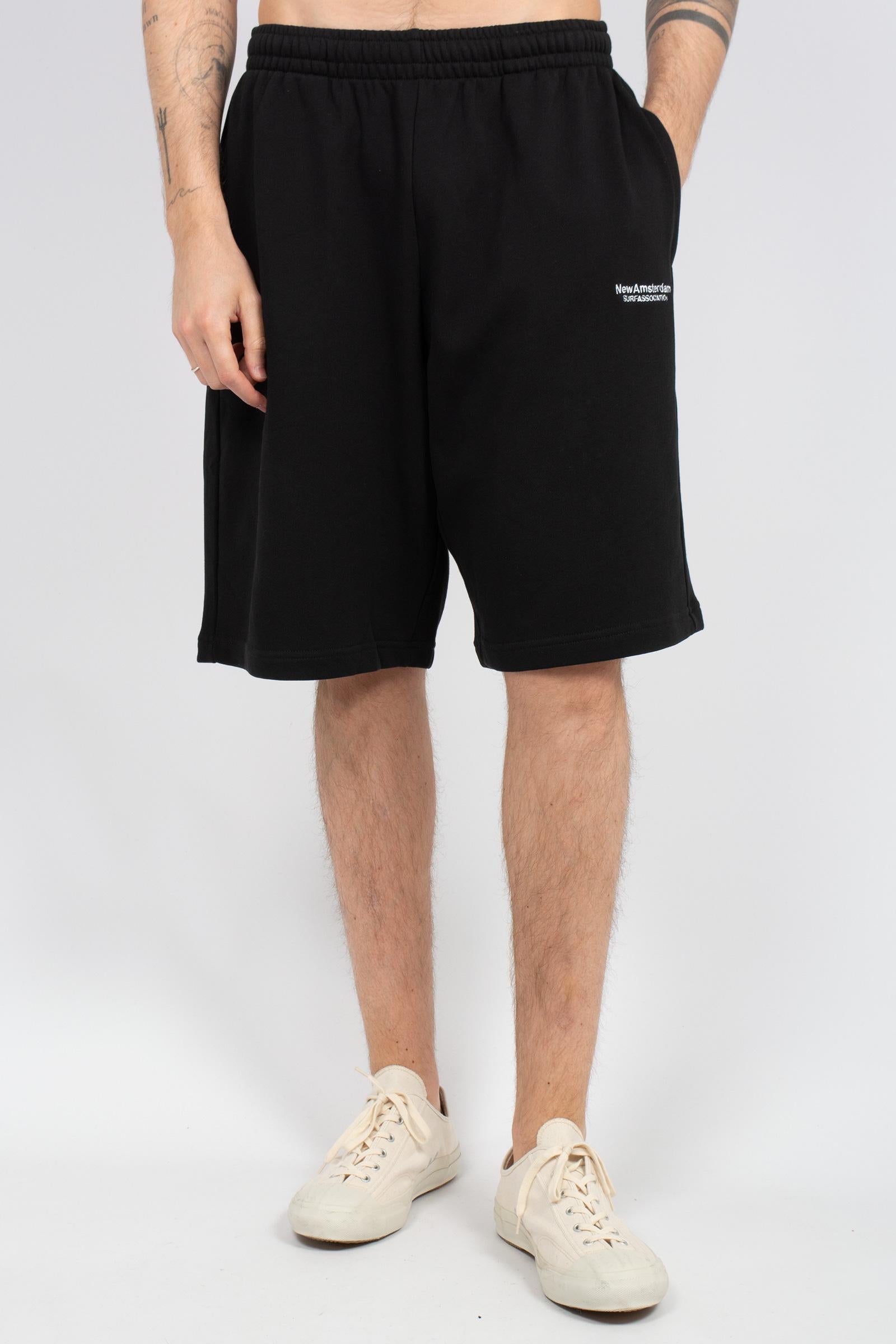 short in felpa con logo 2601049003 BLK NEW AMSTERDAM 