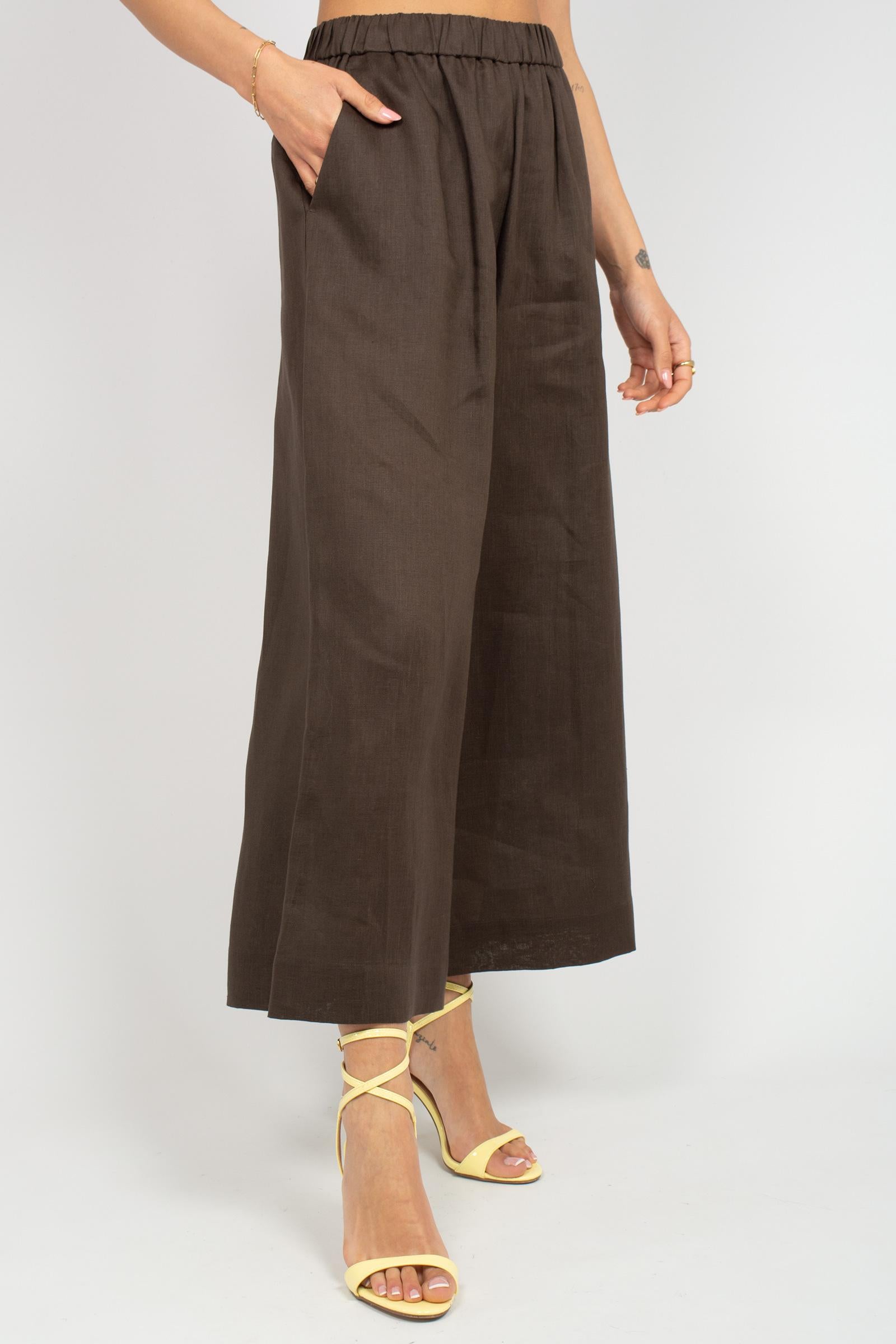 pantalone in lino 'canneti' 2616131028600 006 MM - MAX MARA 