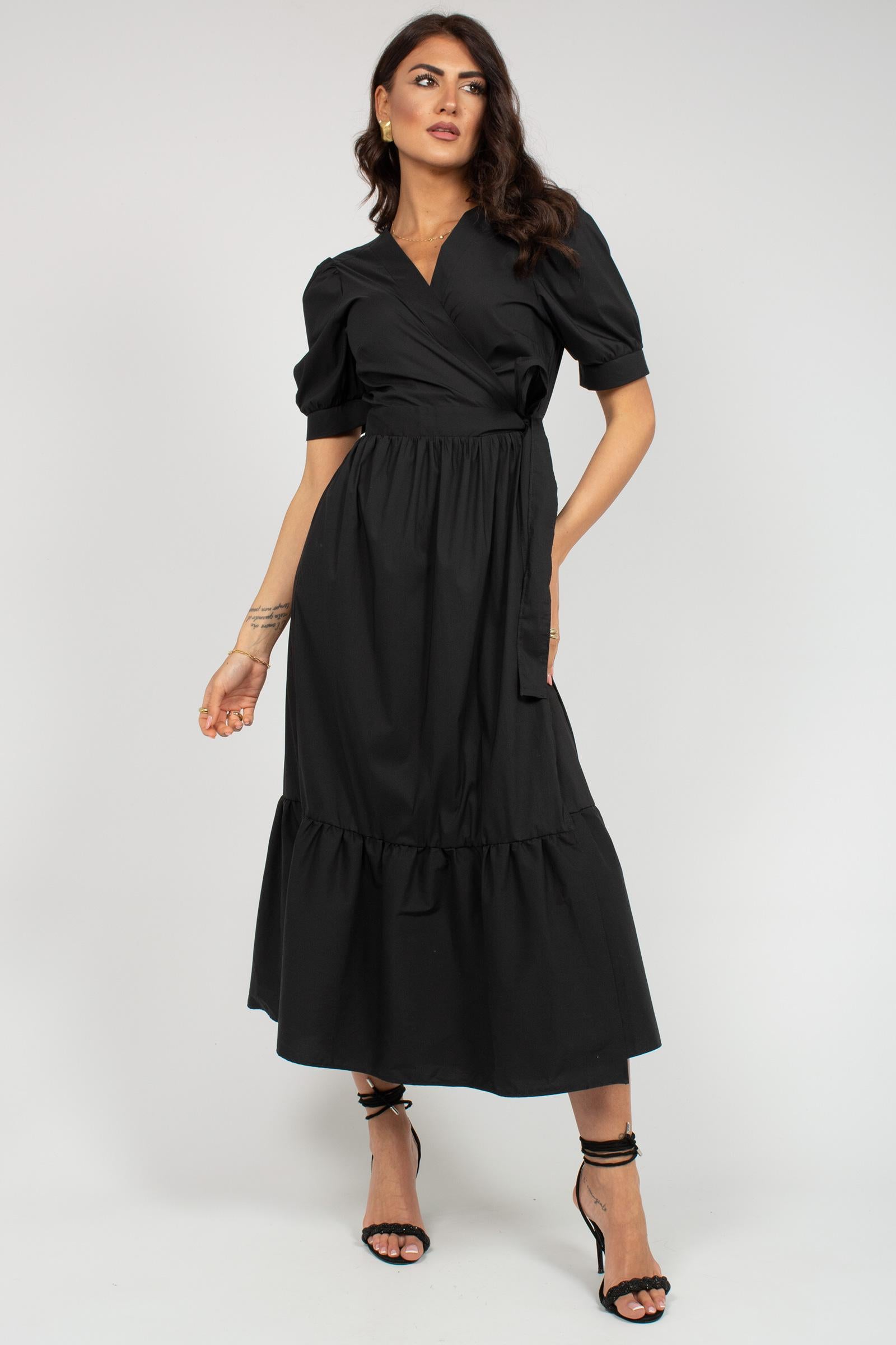 abito incrocio in misto cotone 7709R105018N 33 DIANA GALLESI 