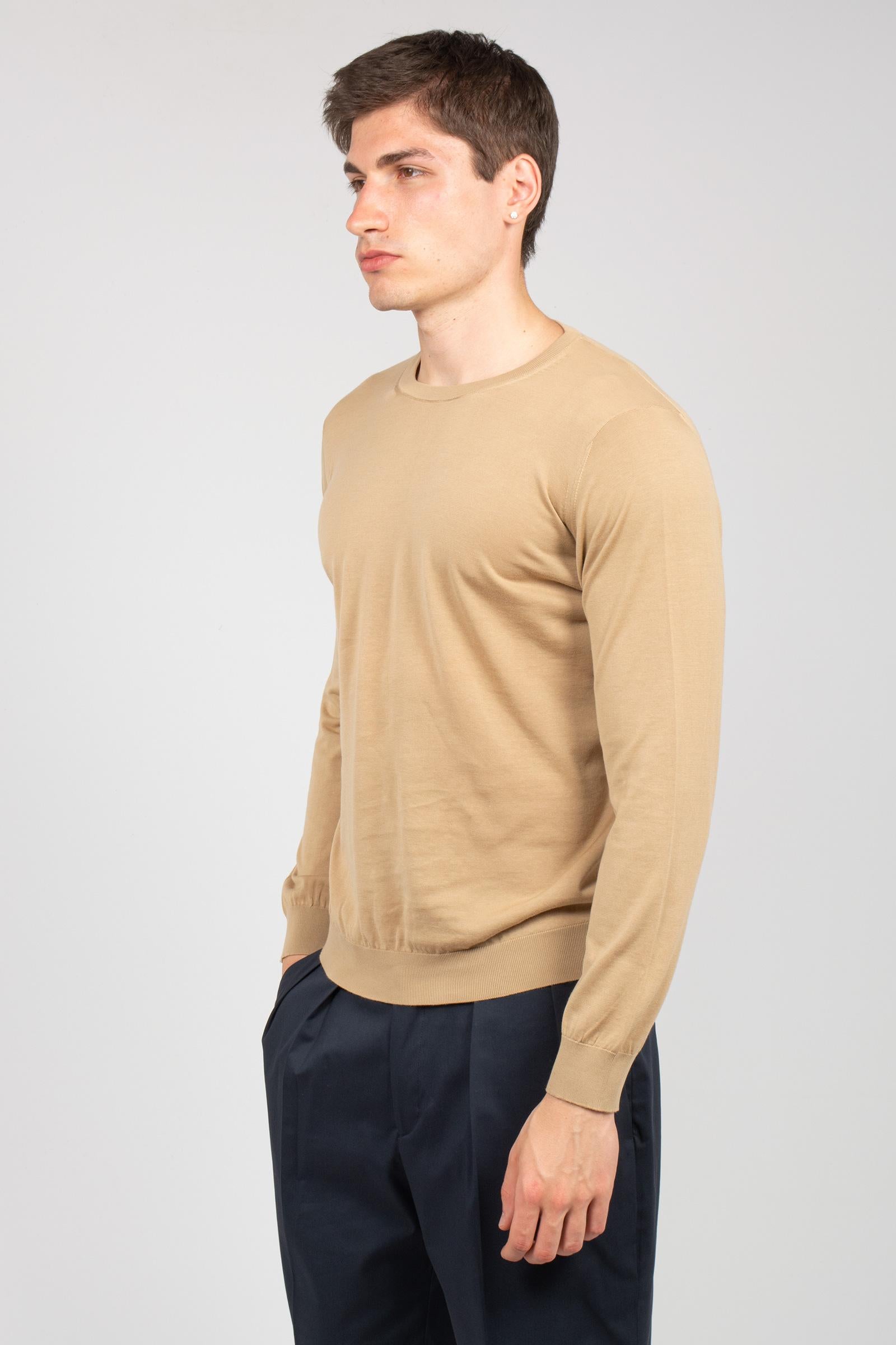girocollo manica lunga in cotone rasato D0GN113 160 DRUMOHR 