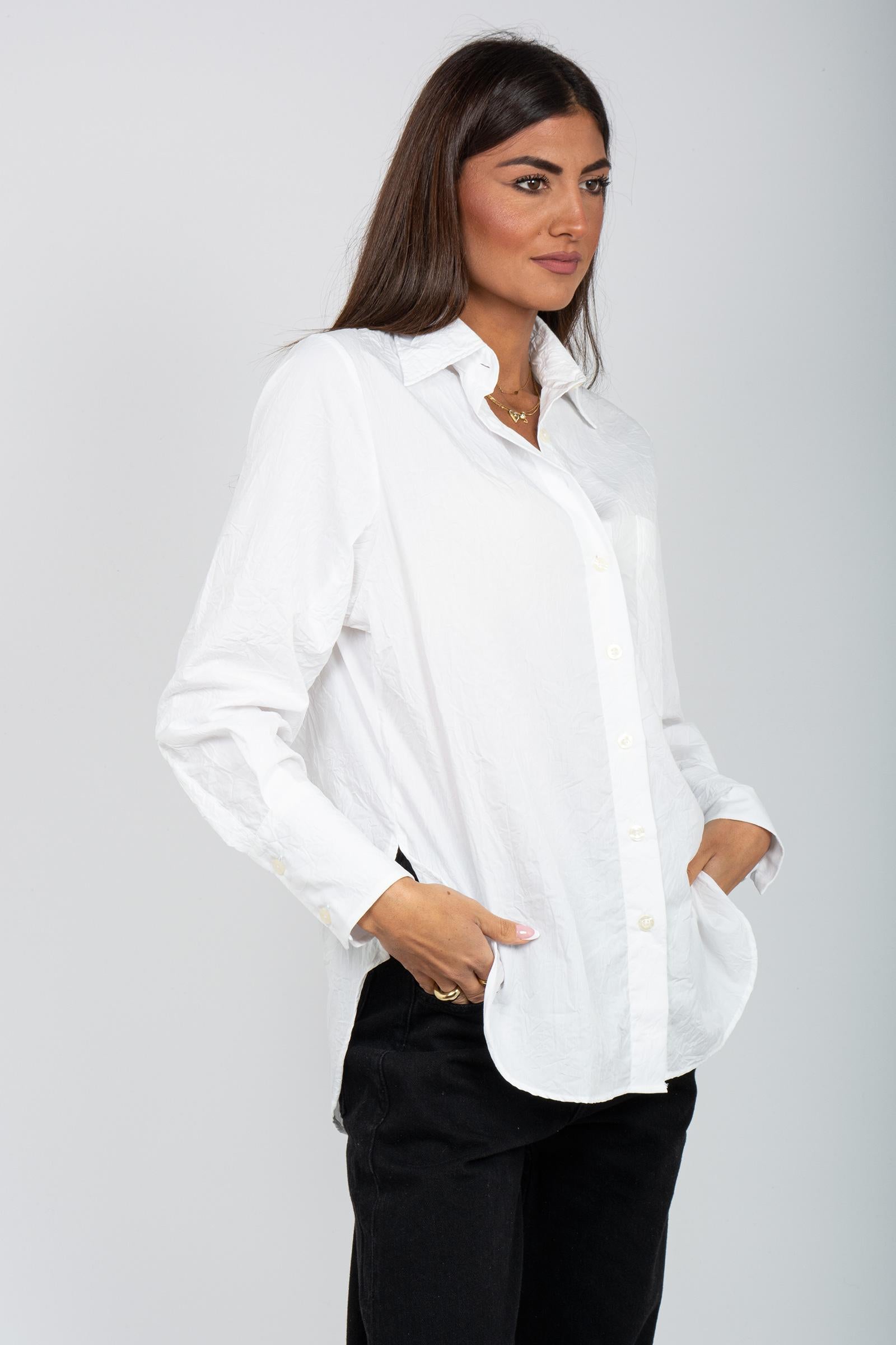 camicia in popeline crinckle AMD164CN41XXXX C0069 AMISH 