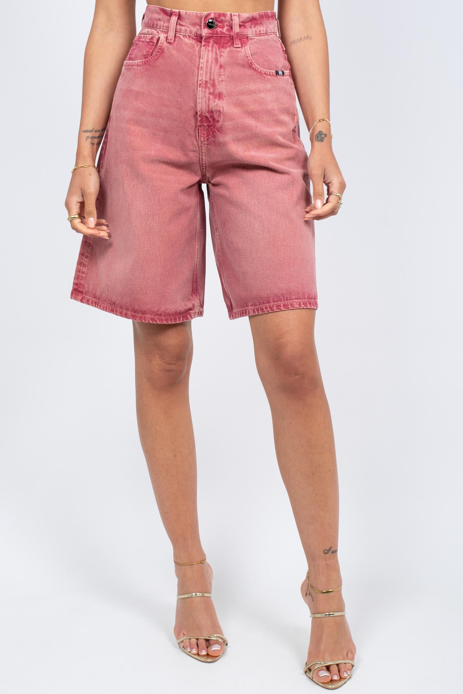 denim bermuda crew in bull di cotone AMD171P4523081 C0650 AMISH 