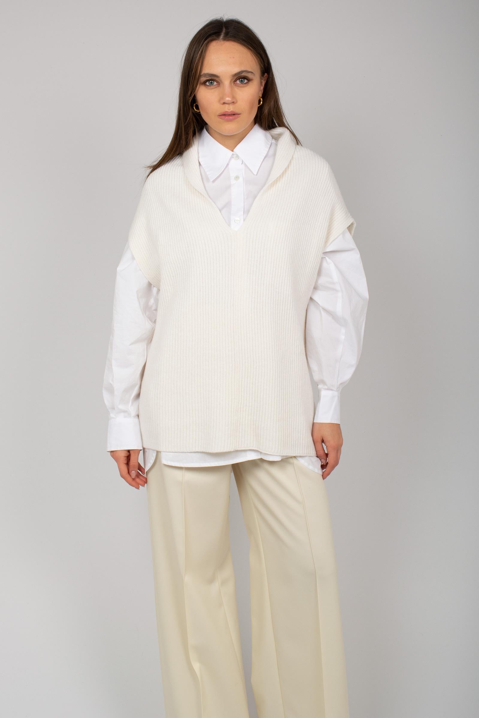 gilet in lana costa inglese TL4SGT200ICH 46MGR0010 PT TORINO 