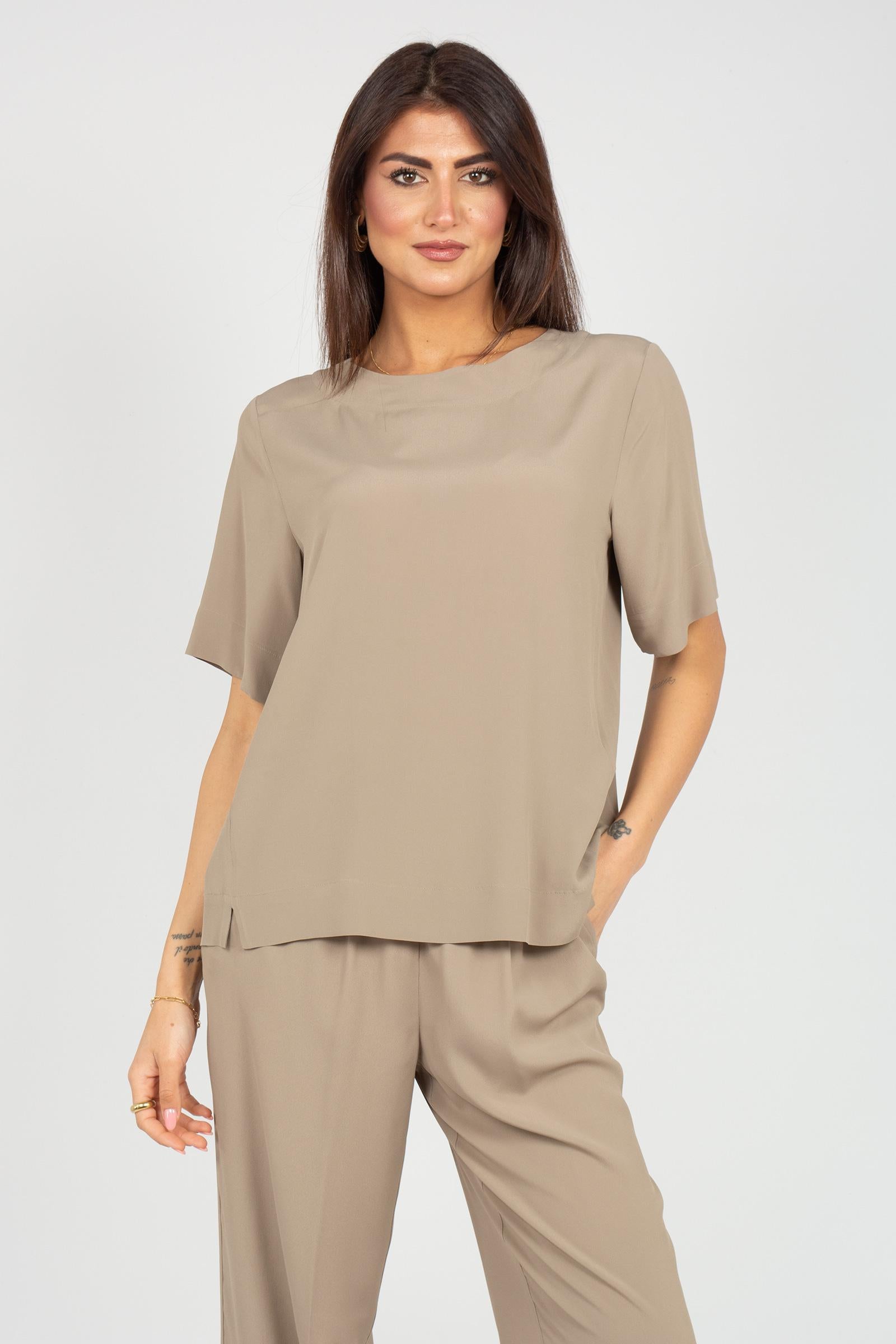 camicia in crepe di misto seta CA1526460090 044 SEVENTY 