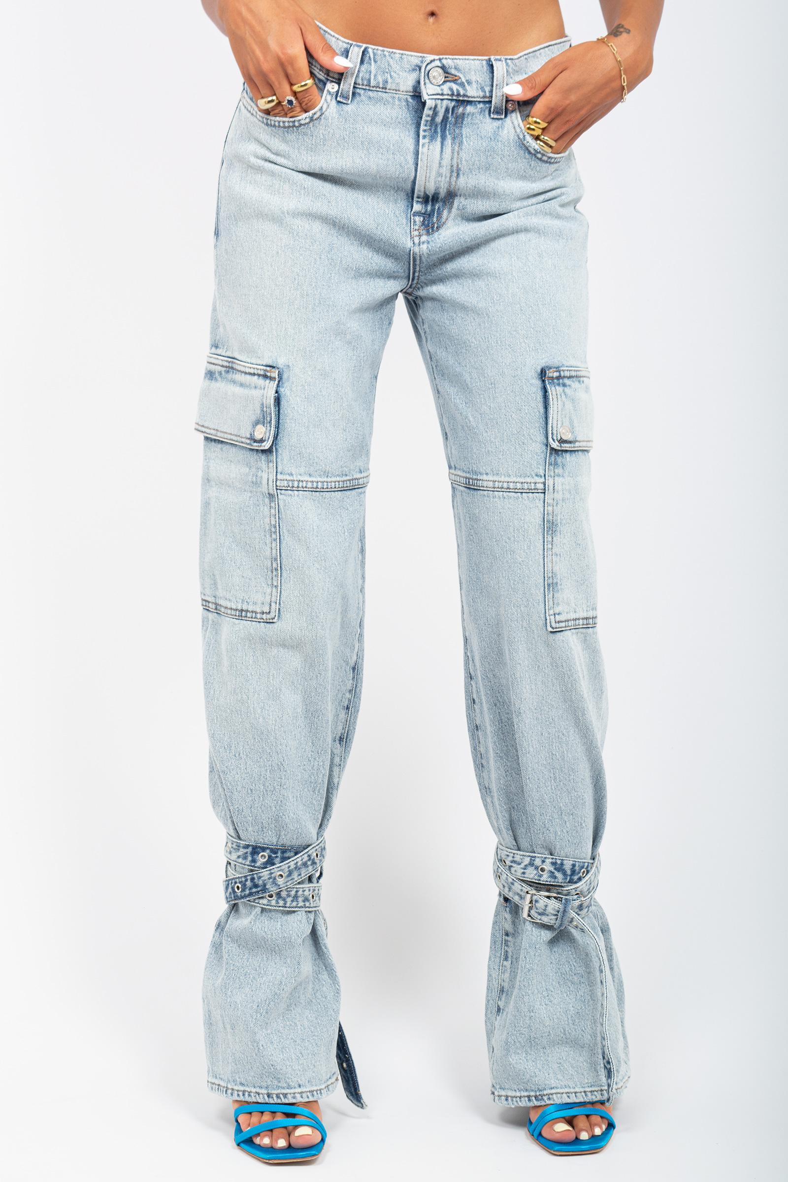 Denim cargo 'the belted' JSCCC100 ARCTICLIGHTBLU 7 FOR ALL MANKIND 
