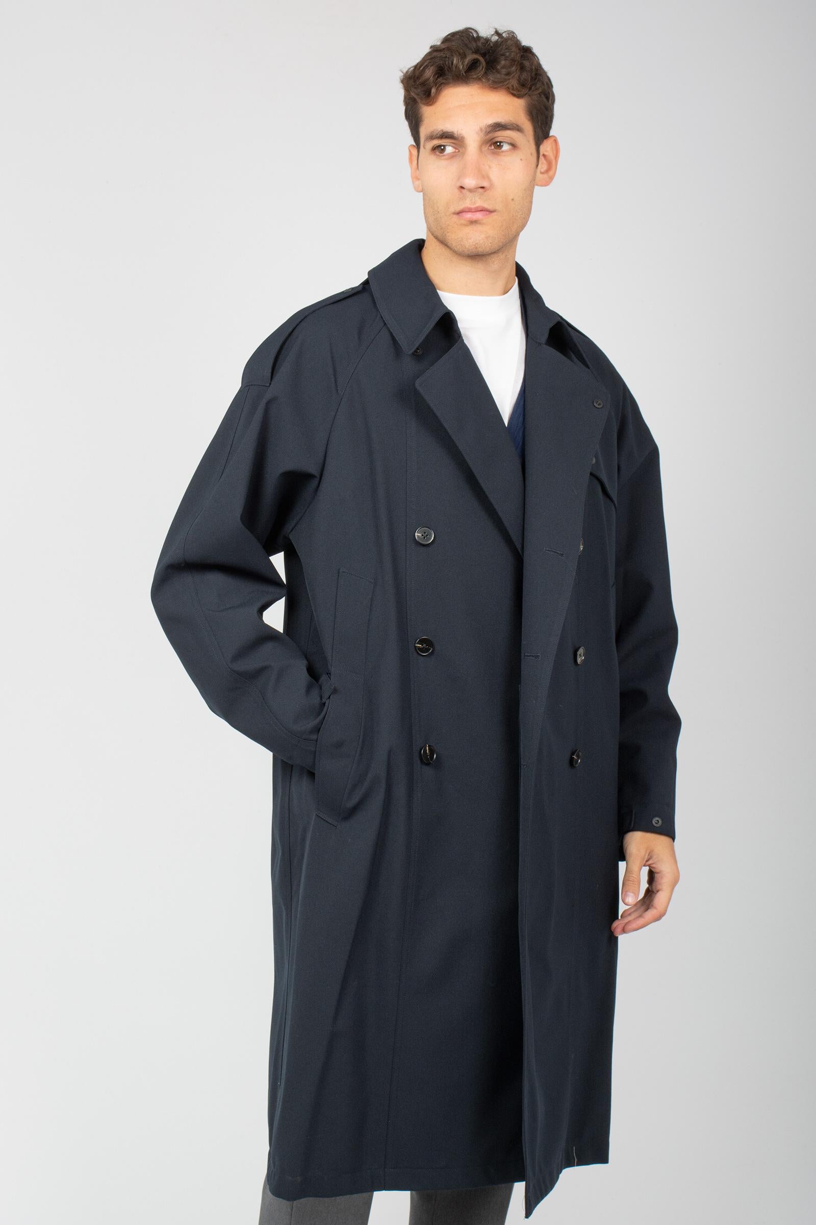 trench in drill di lana tecnica 'luca' B51PXLUCADSU 205 PALTO' 