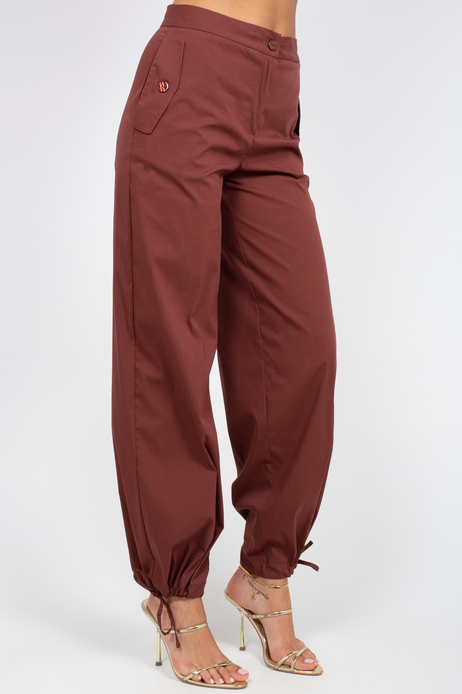 pantalone in misto cotone stretch SS2256128 217 ANNA SERAVALLI 