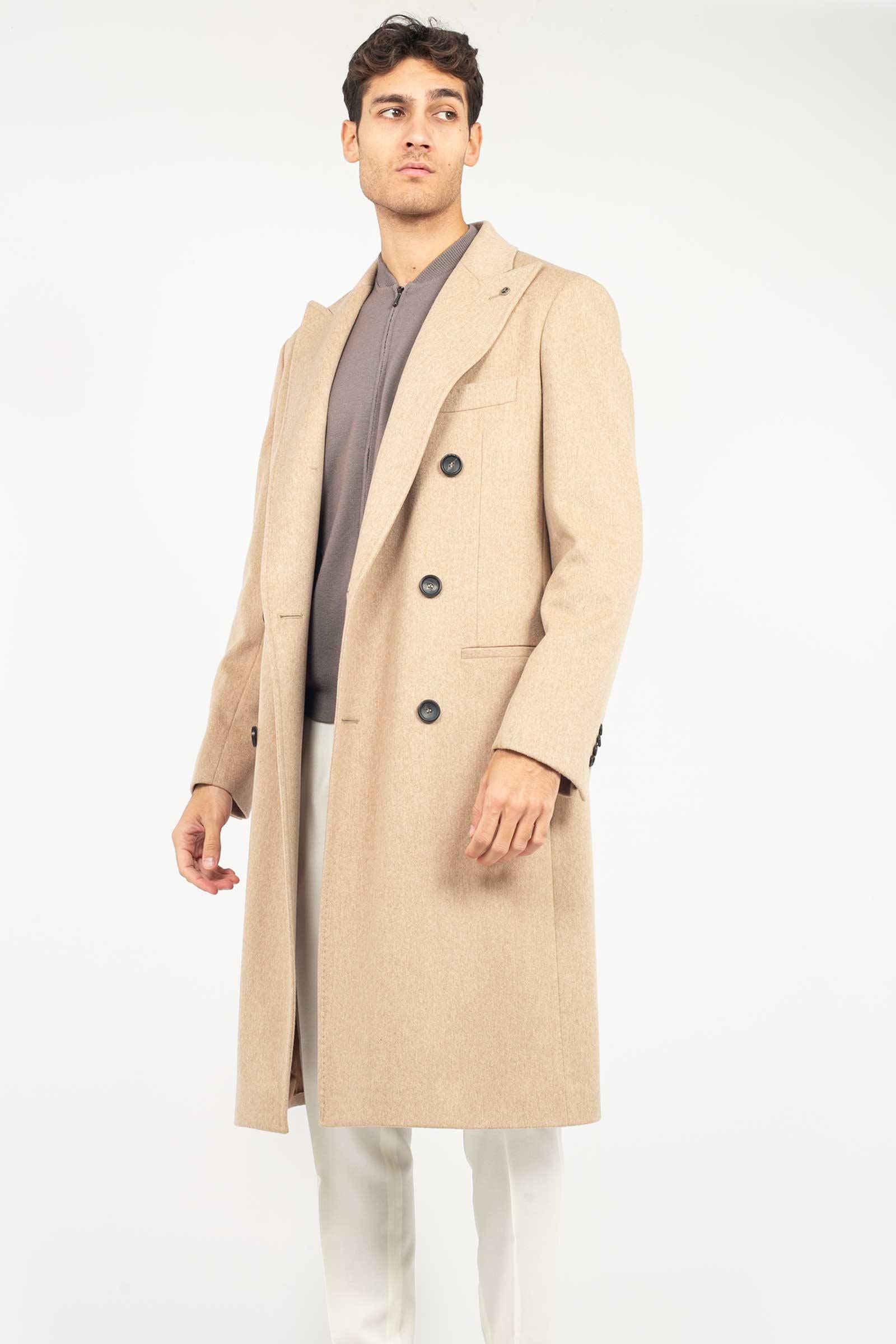 cappotto doppio petto in panno di lana 'capolavoro loropiana' 8400784400 9379 TARDIA 