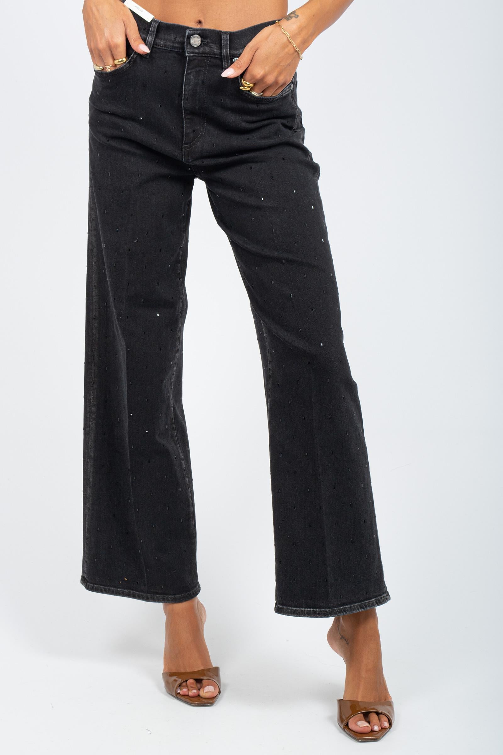 denim con strass all over 'kendal' C1VPKDZ0 OA53W0MN37 PT TORINO DENIM 