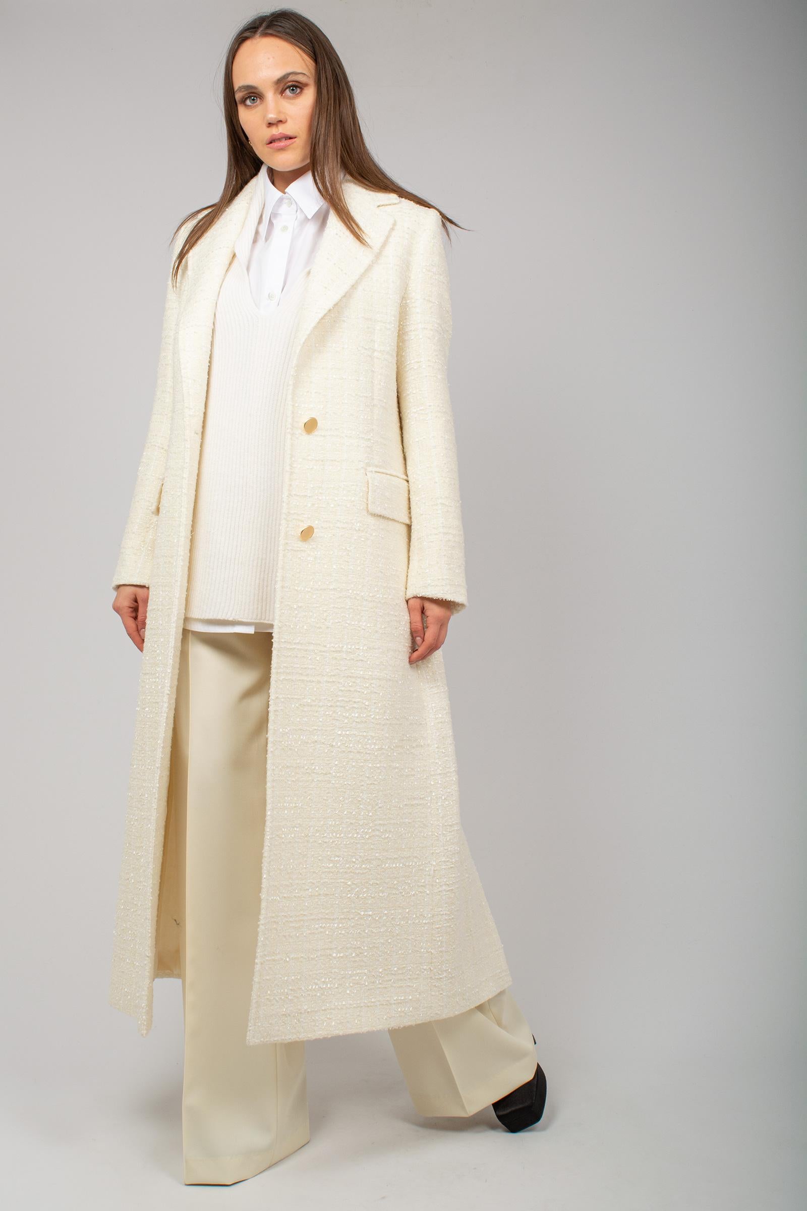 cappotto in tweed di misto lana 7400285501 1147 TARDIA 