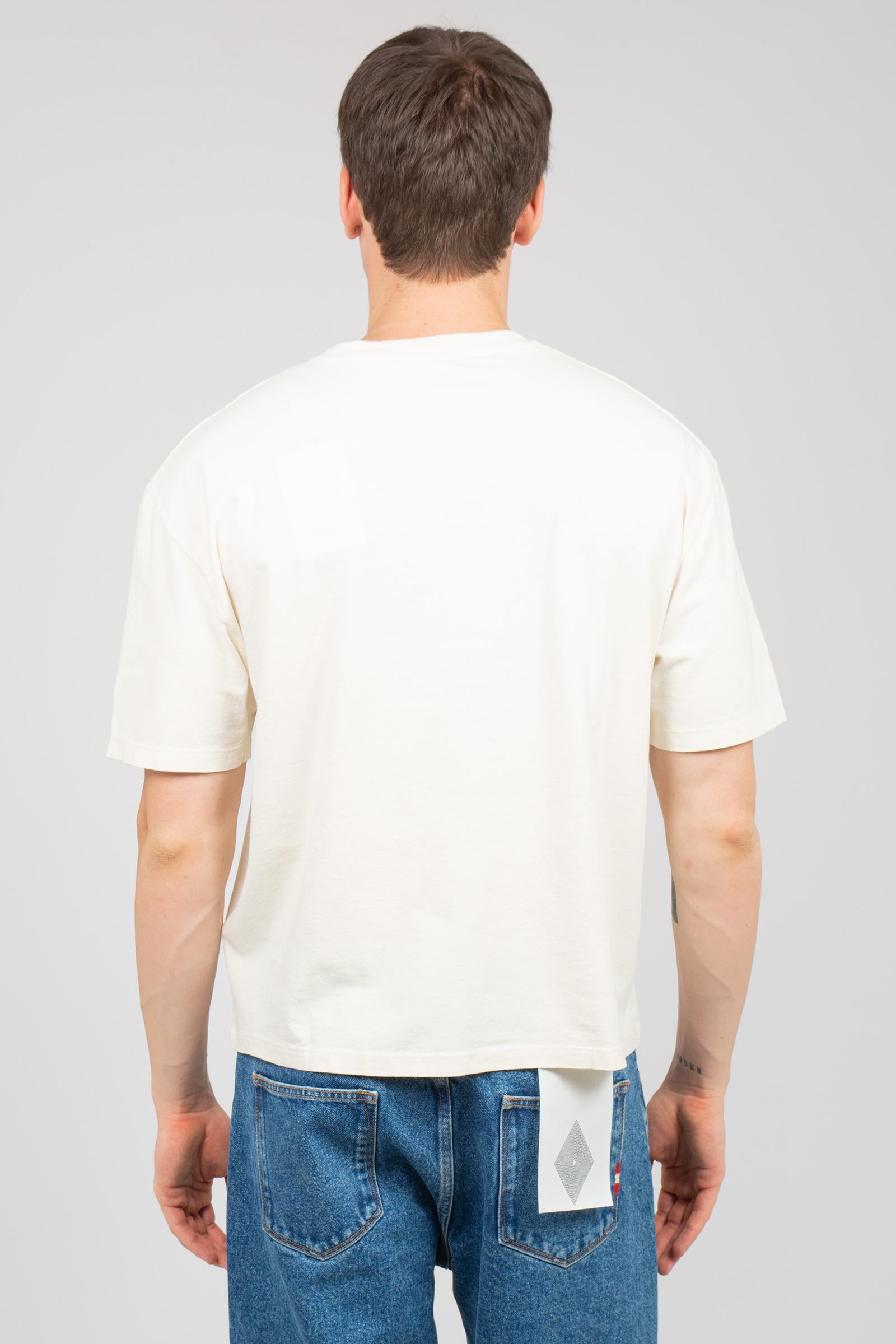 t-shirt cropped in cotone AMU144CR610569 C0087 AMISH 