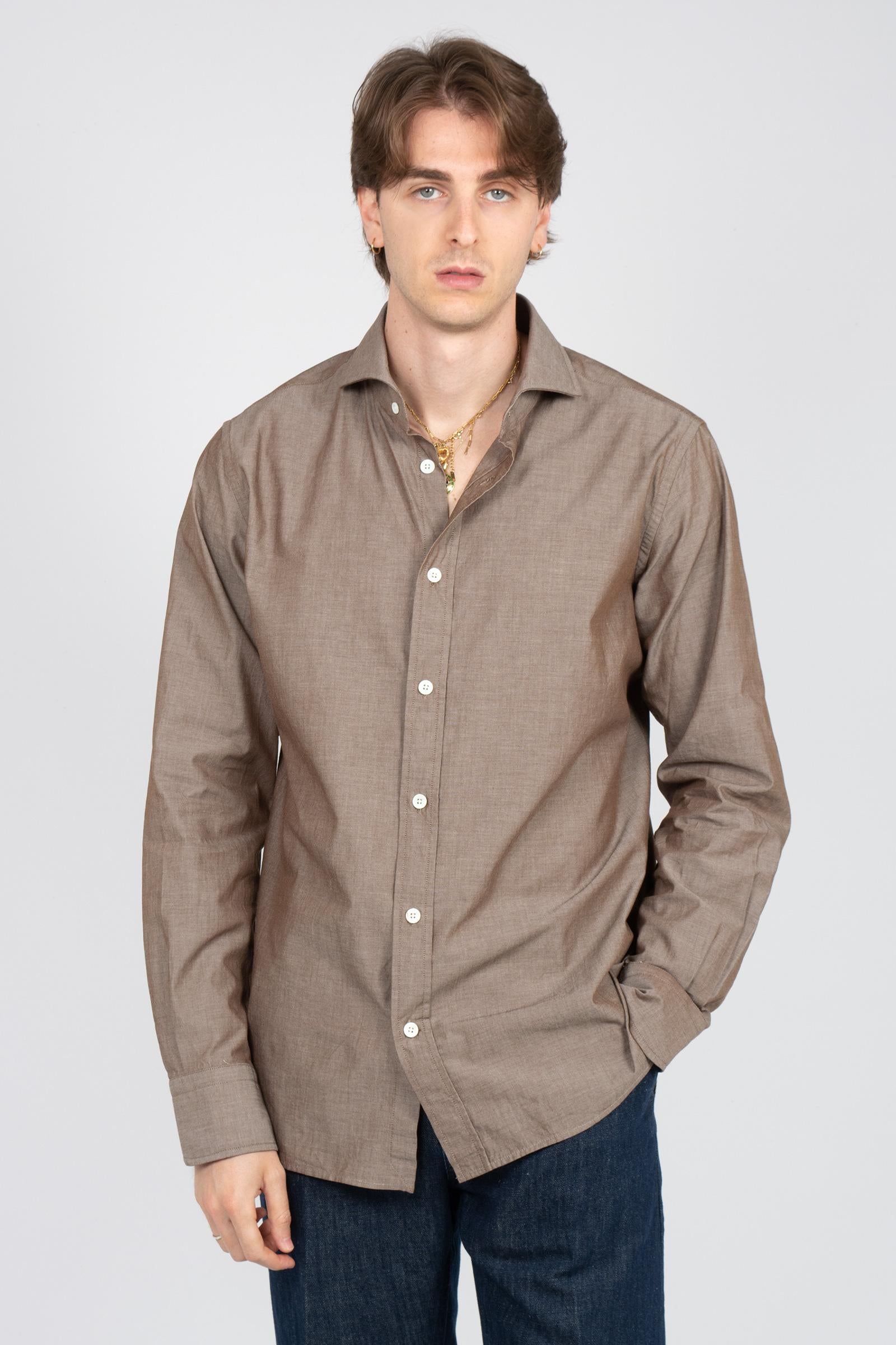 camicia in buell di cotone 34RBU27146801 04 BOLZONELLA1934 