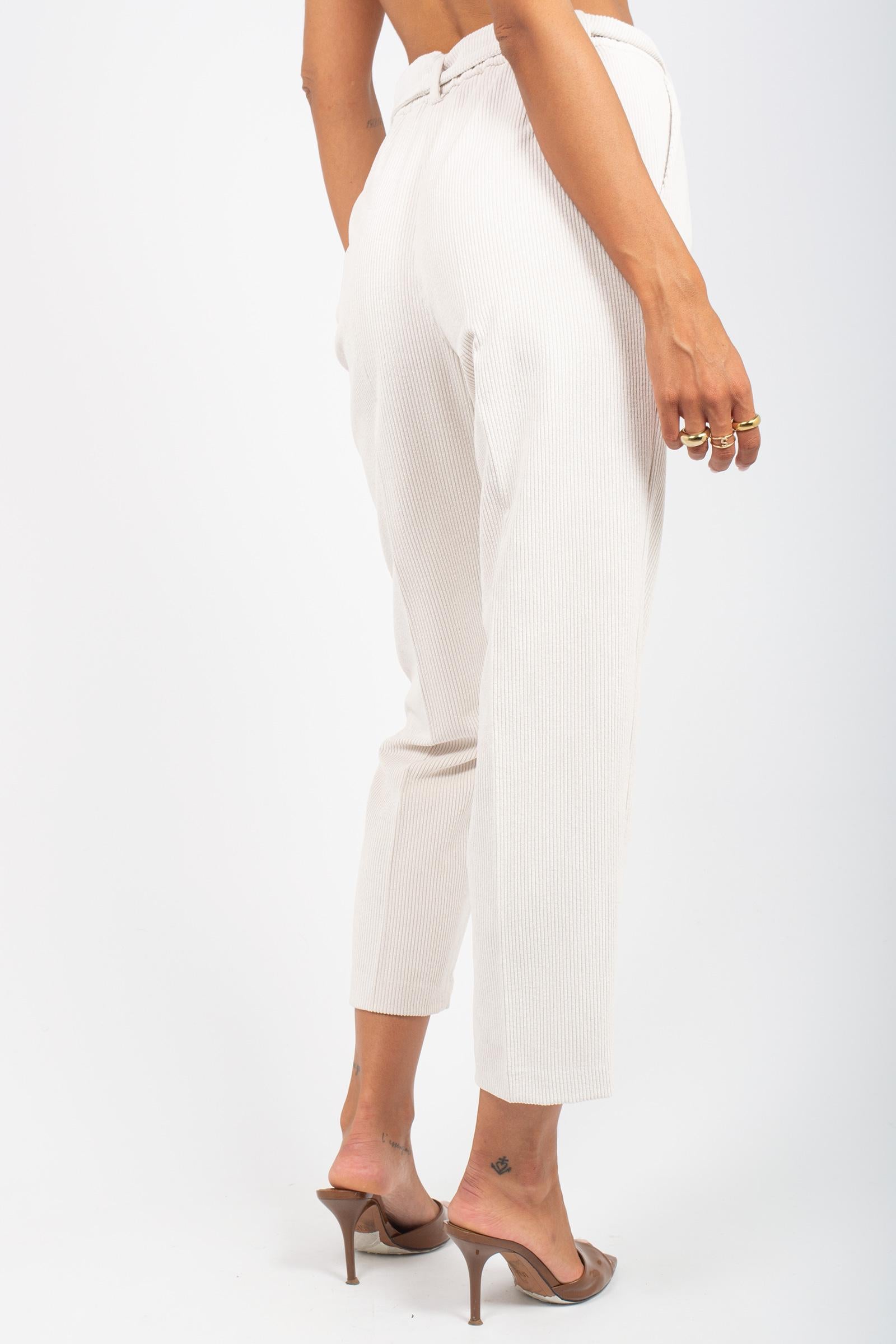 pantalone in velluto P288VELLUTO GRIGIO SANGERMANO 