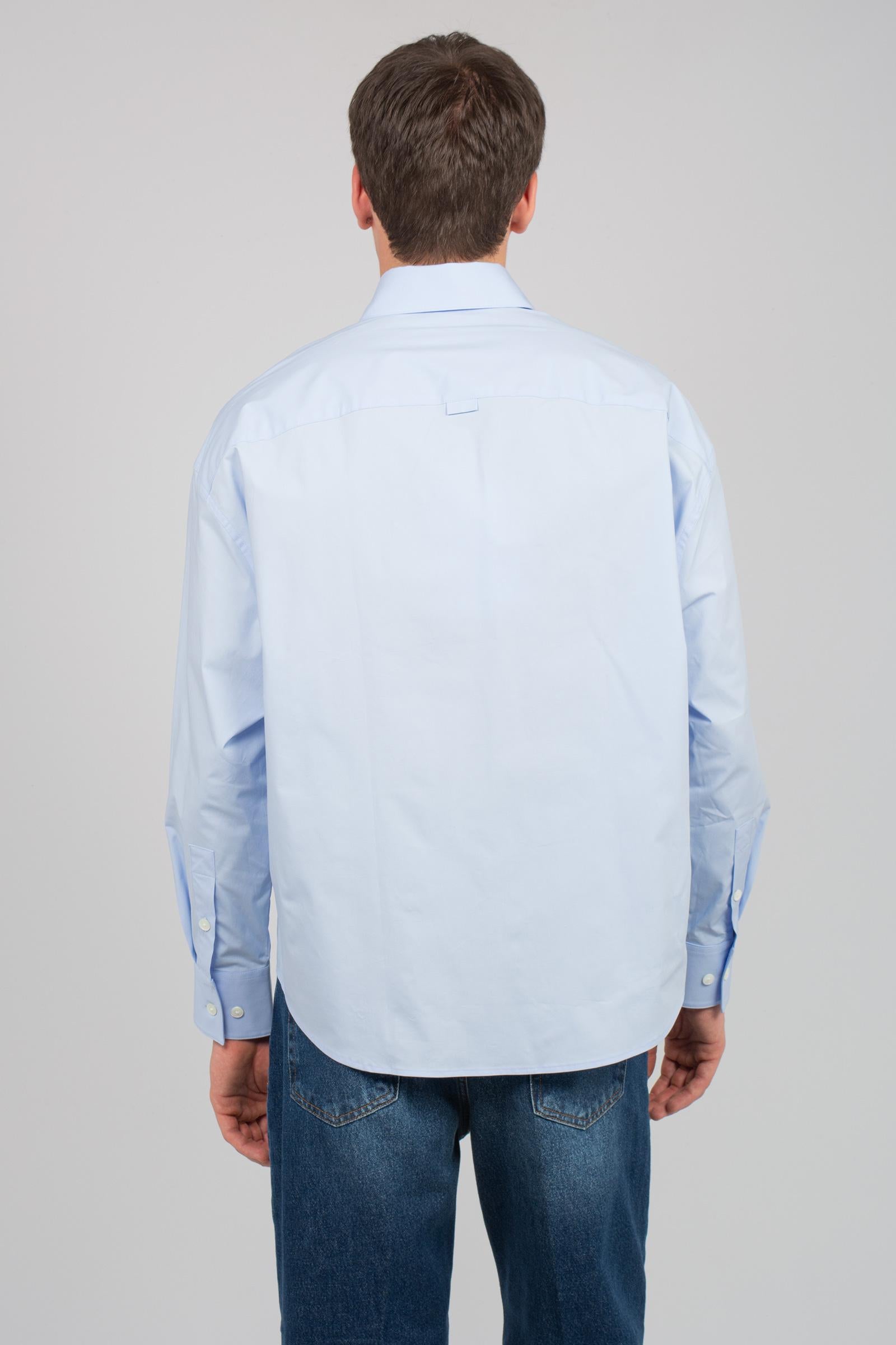 camicia oversize in popeline di cotone 850383 LIGHTBLUE STUDIO SEIDENSTICKER 