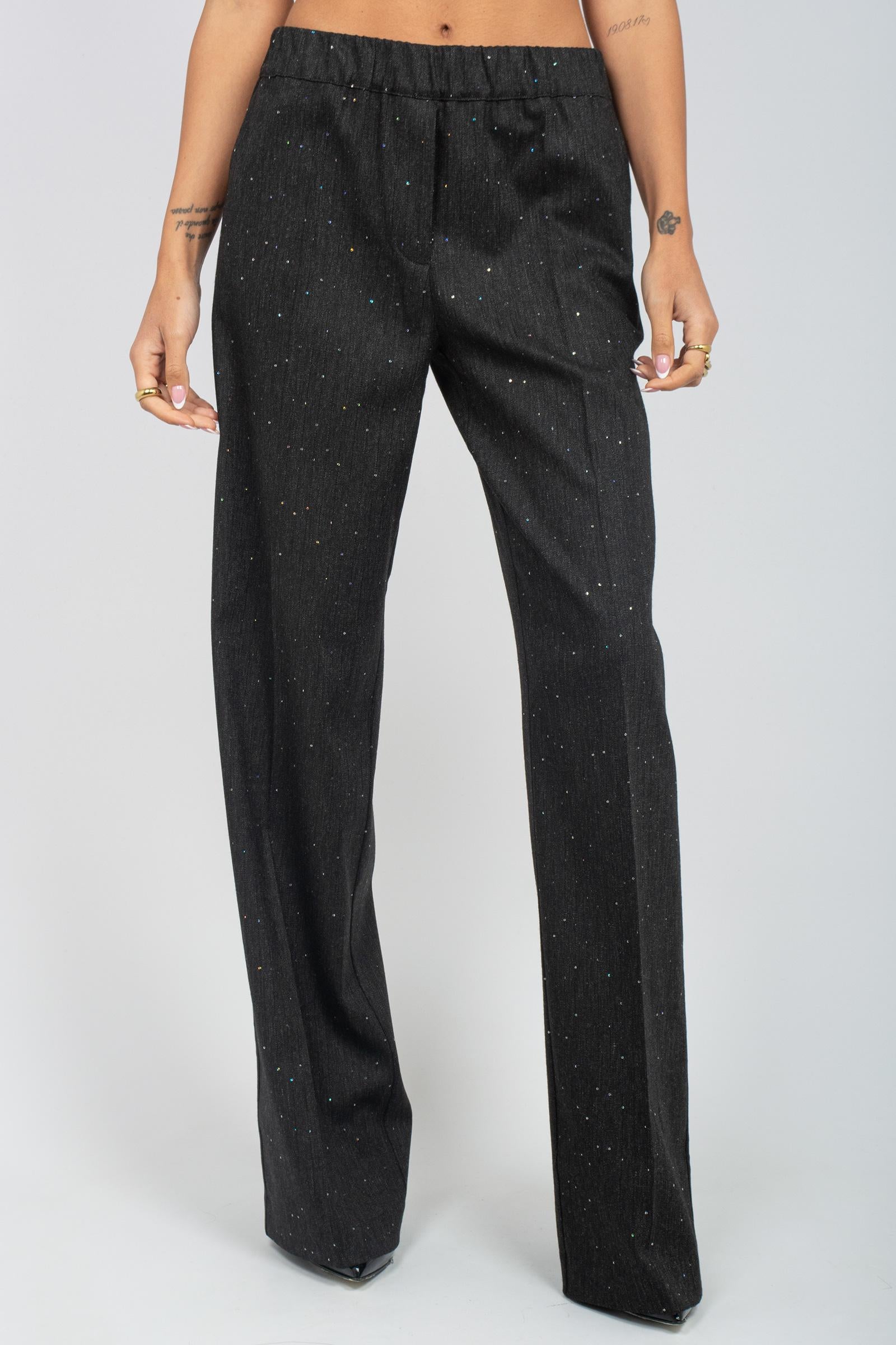 pantalone ampio in flanella 61832 11 D.EXTERIOR 