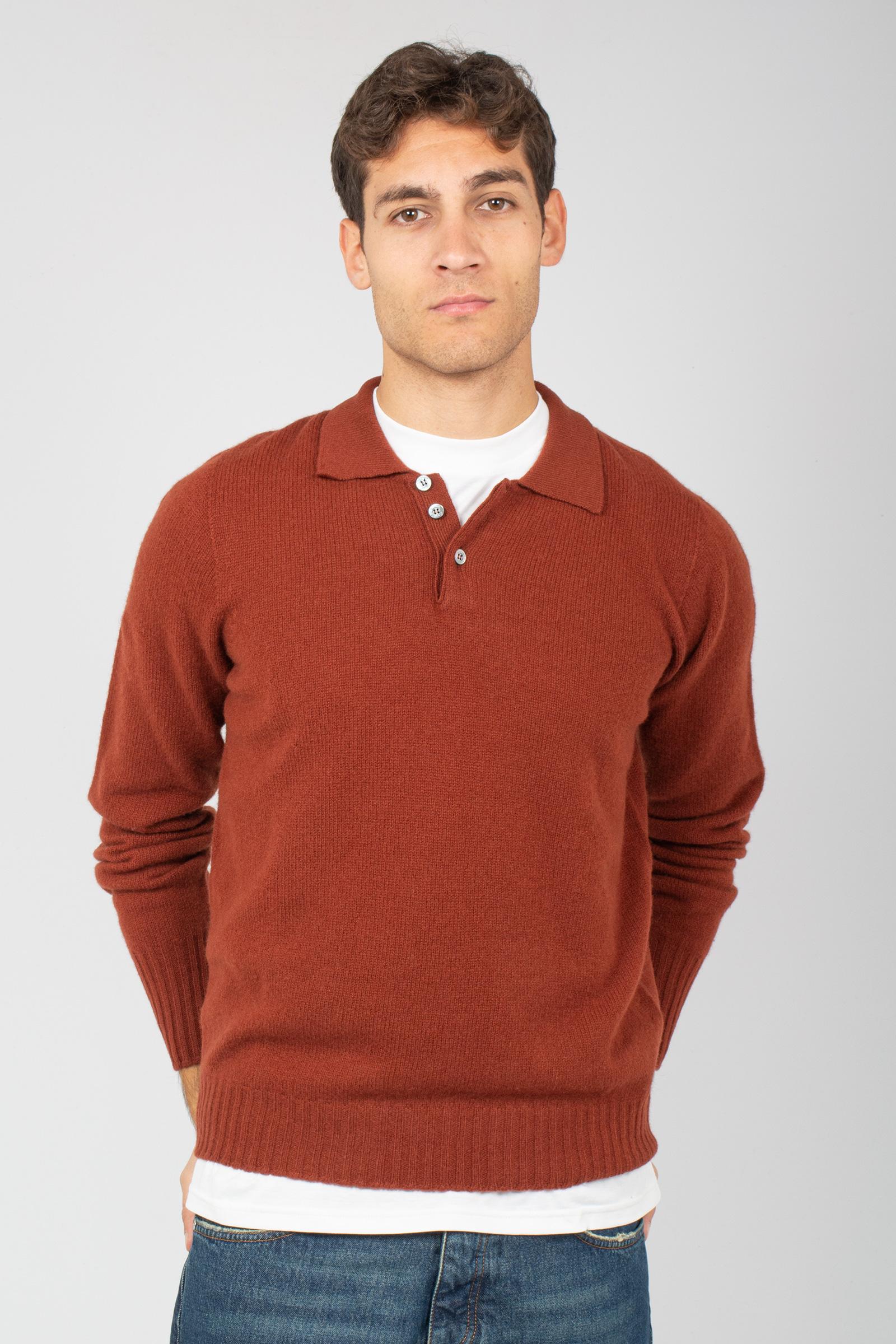 polo rasata in lambswool D4W145L 379 DRUMOHR 