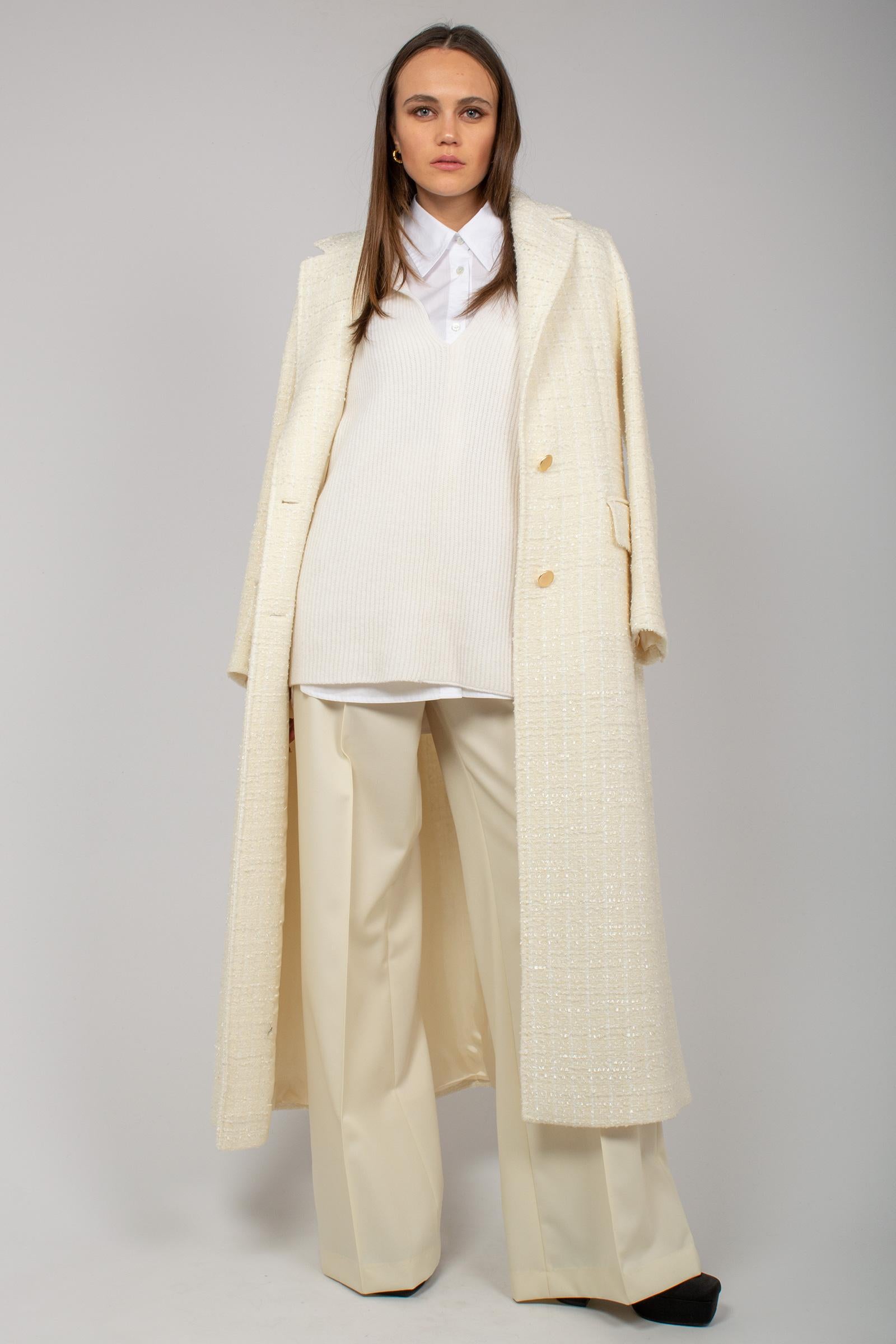 cappotto in tweed di misto lana 7400285501 1147 TARDIA 