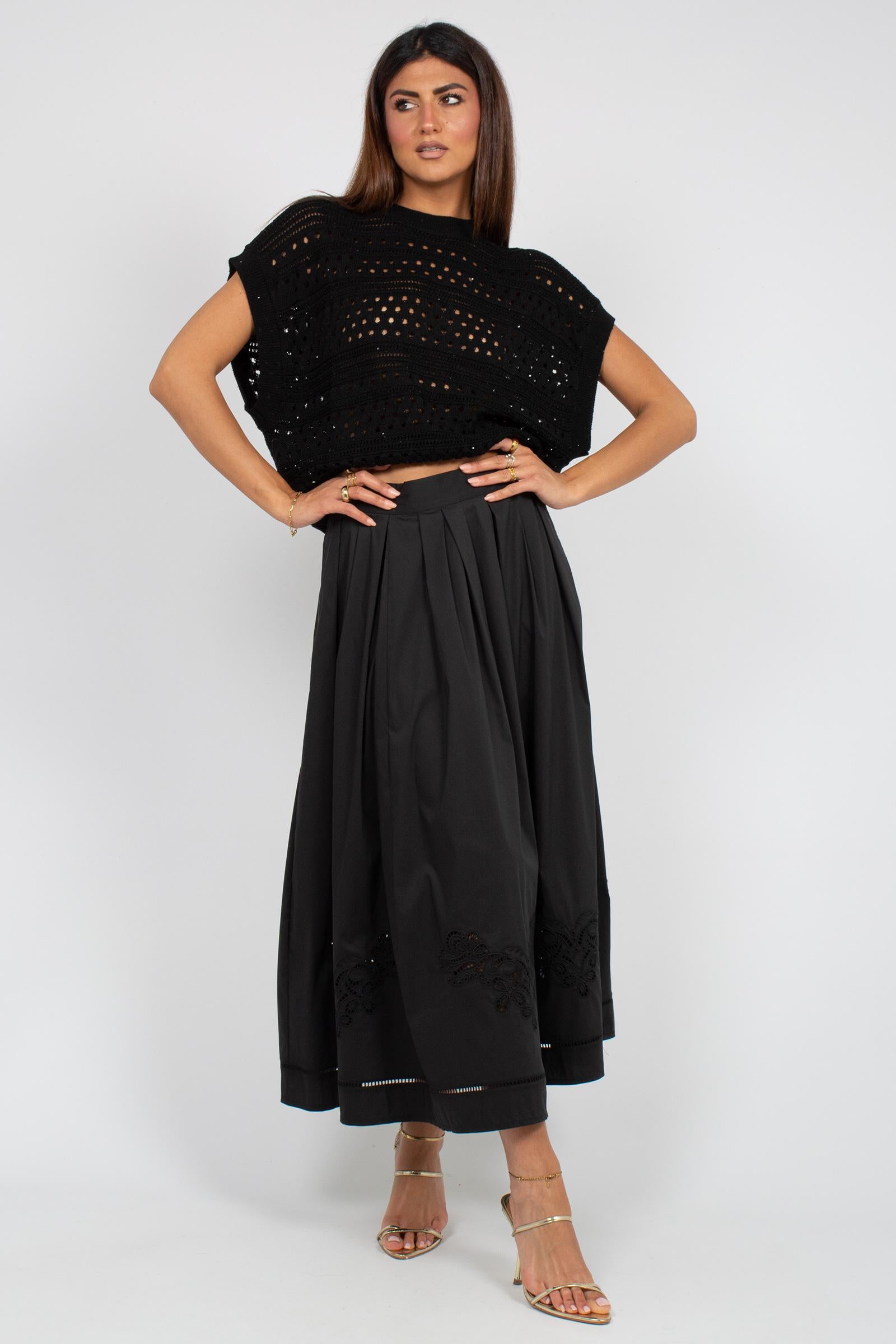 gonna ampia in cotone SS260293036 030 PUROTATTO 