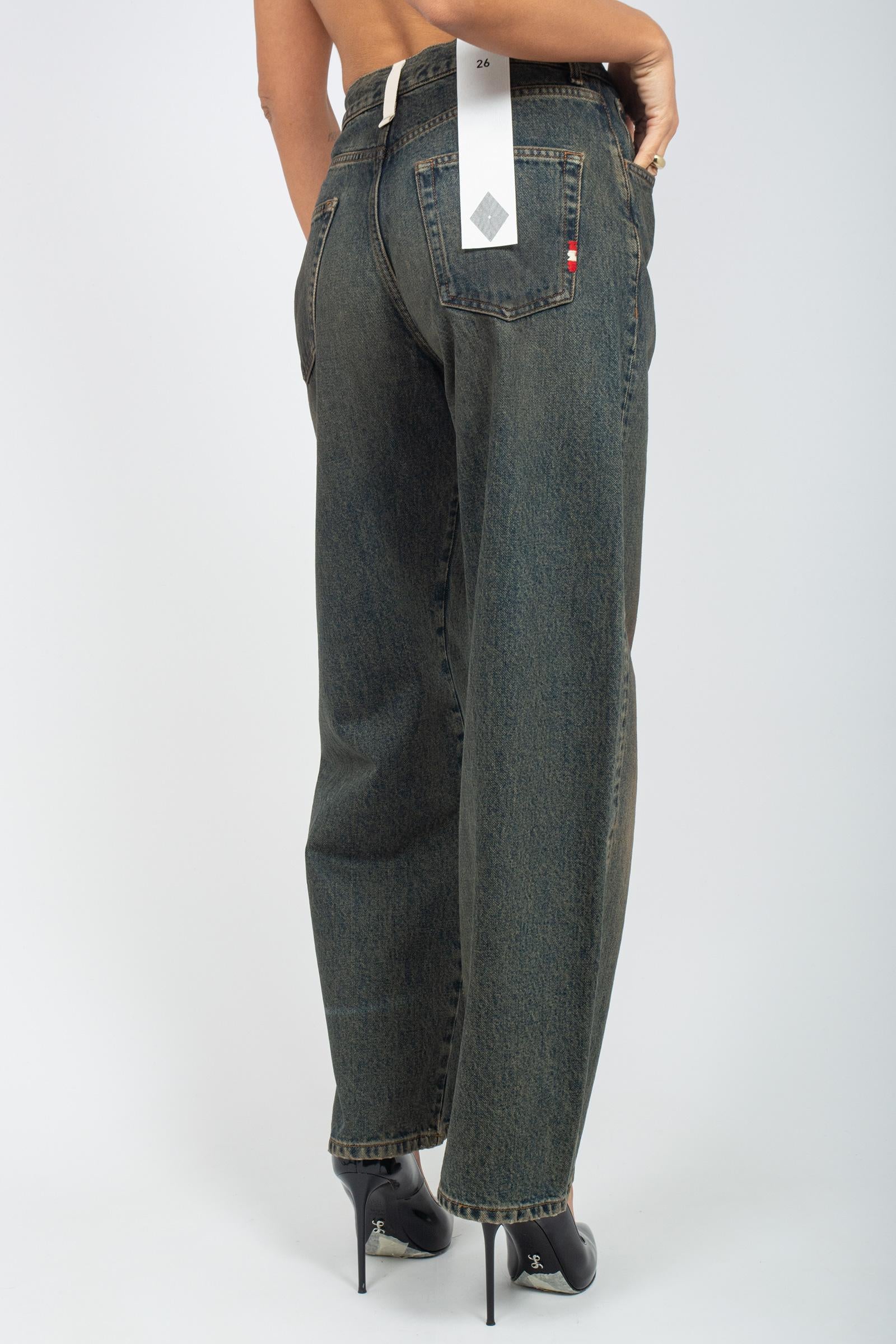 jeans in denim di cotone 'danielle' AMD115D4363008 C0999 AMISH 