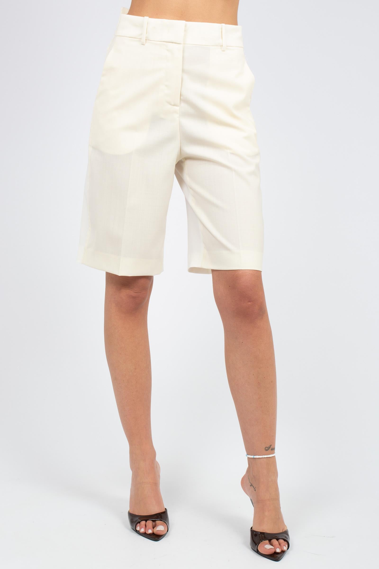 bermuda in fresco lana 'jeff' P6SZ03 W6007 ERIKA CAVALLINI 