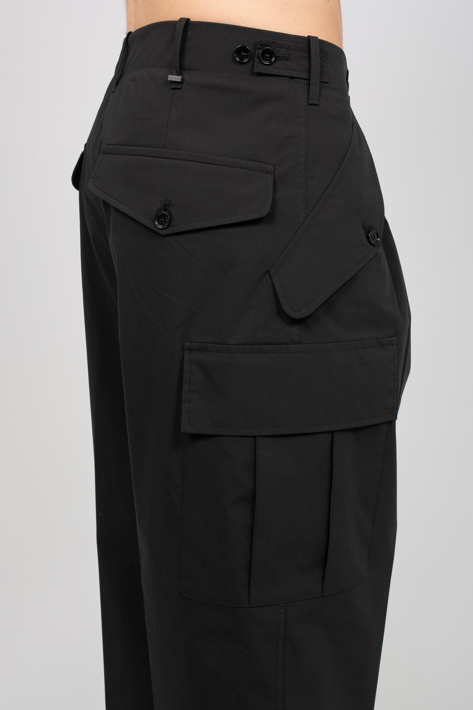 pantalone cargo in misto cotone 'kyoto' KYOTODAS26 NERO BE ABLE 