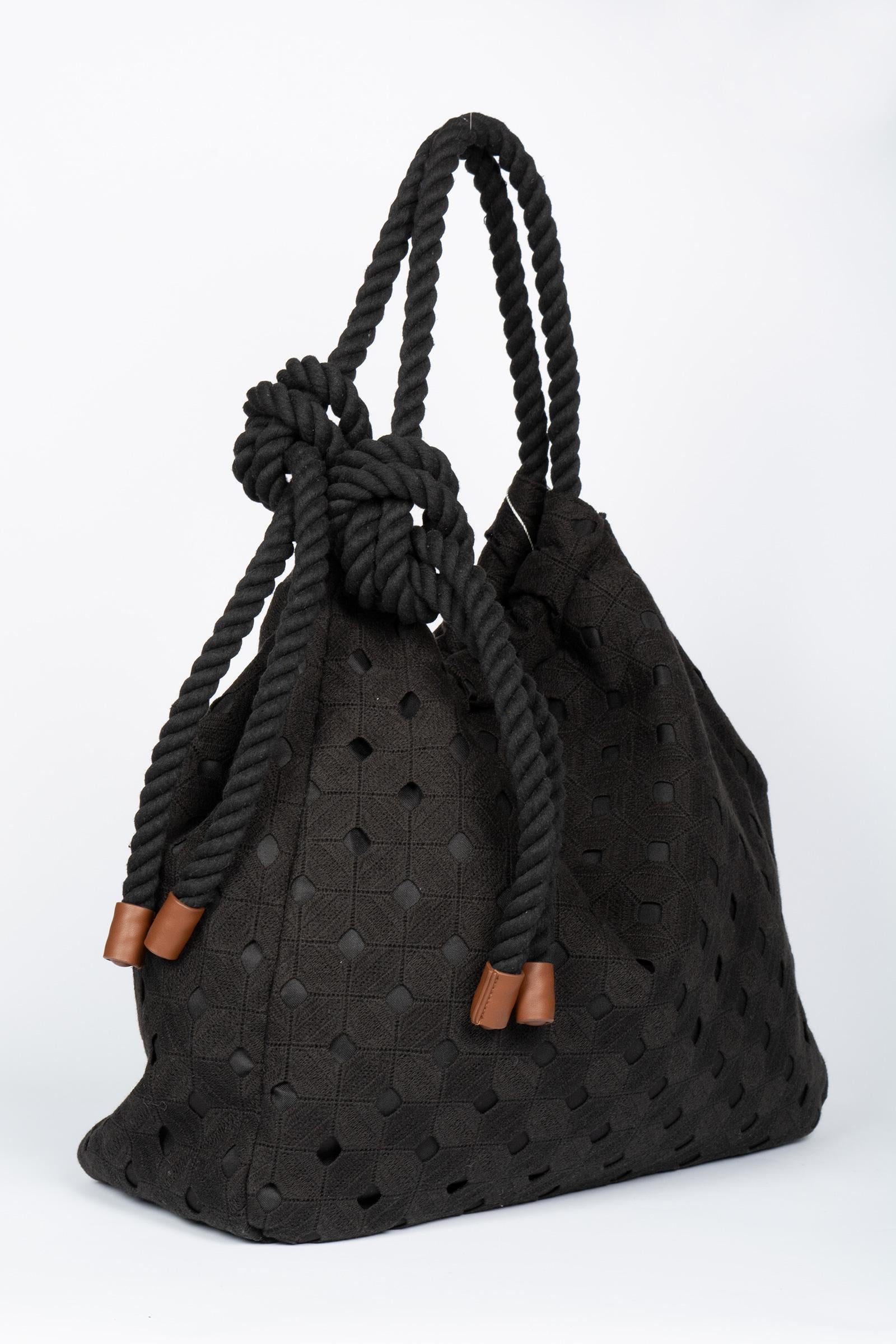 shopper in cotone sangallo 'arte' 2616511019600 002 MAXMARA BEACHWARE 
