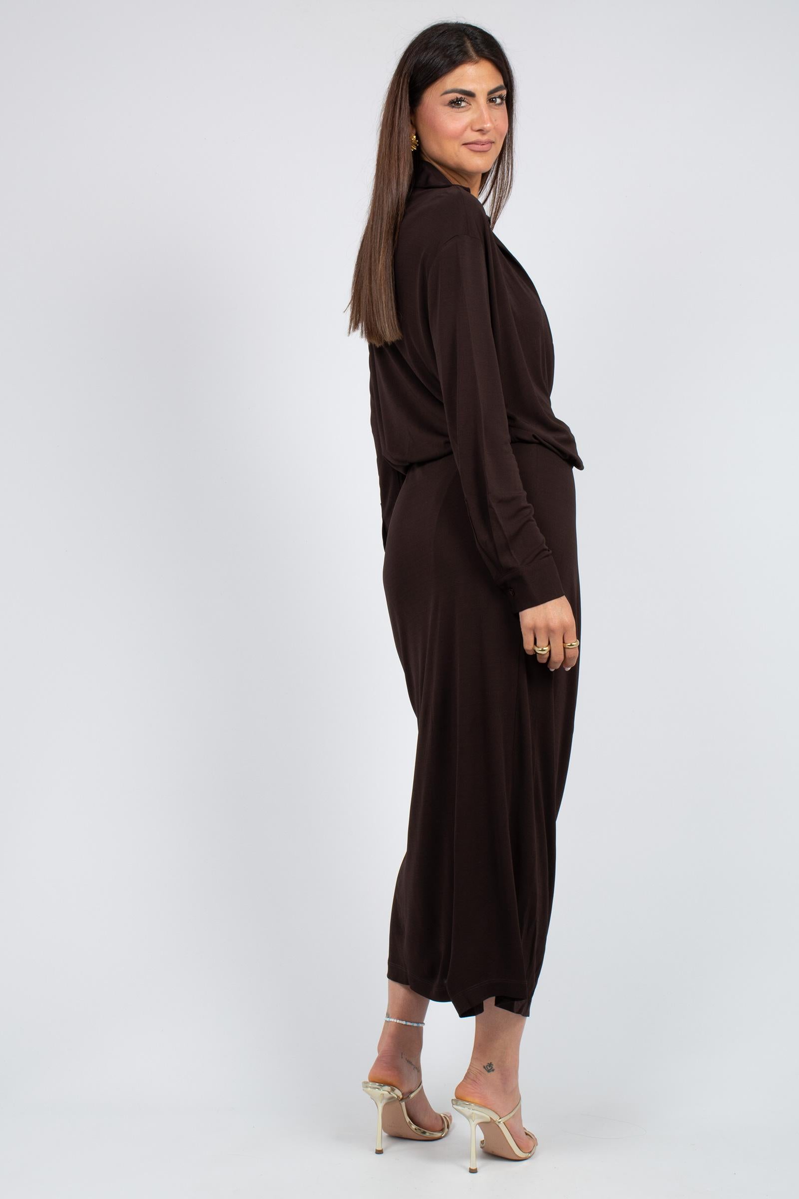 abito con cintura in jersey 'martina' S6SQ16 T83 SEMICOUTURE 