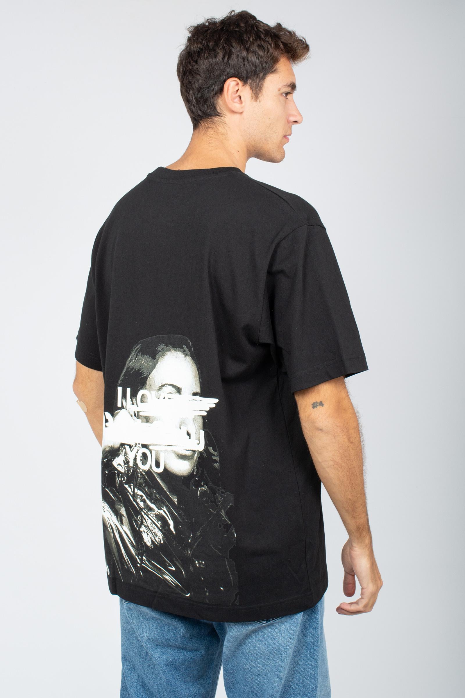 t-shirt oversize in cotone miuback TSOVER955MIUBACK BLK ELITE 