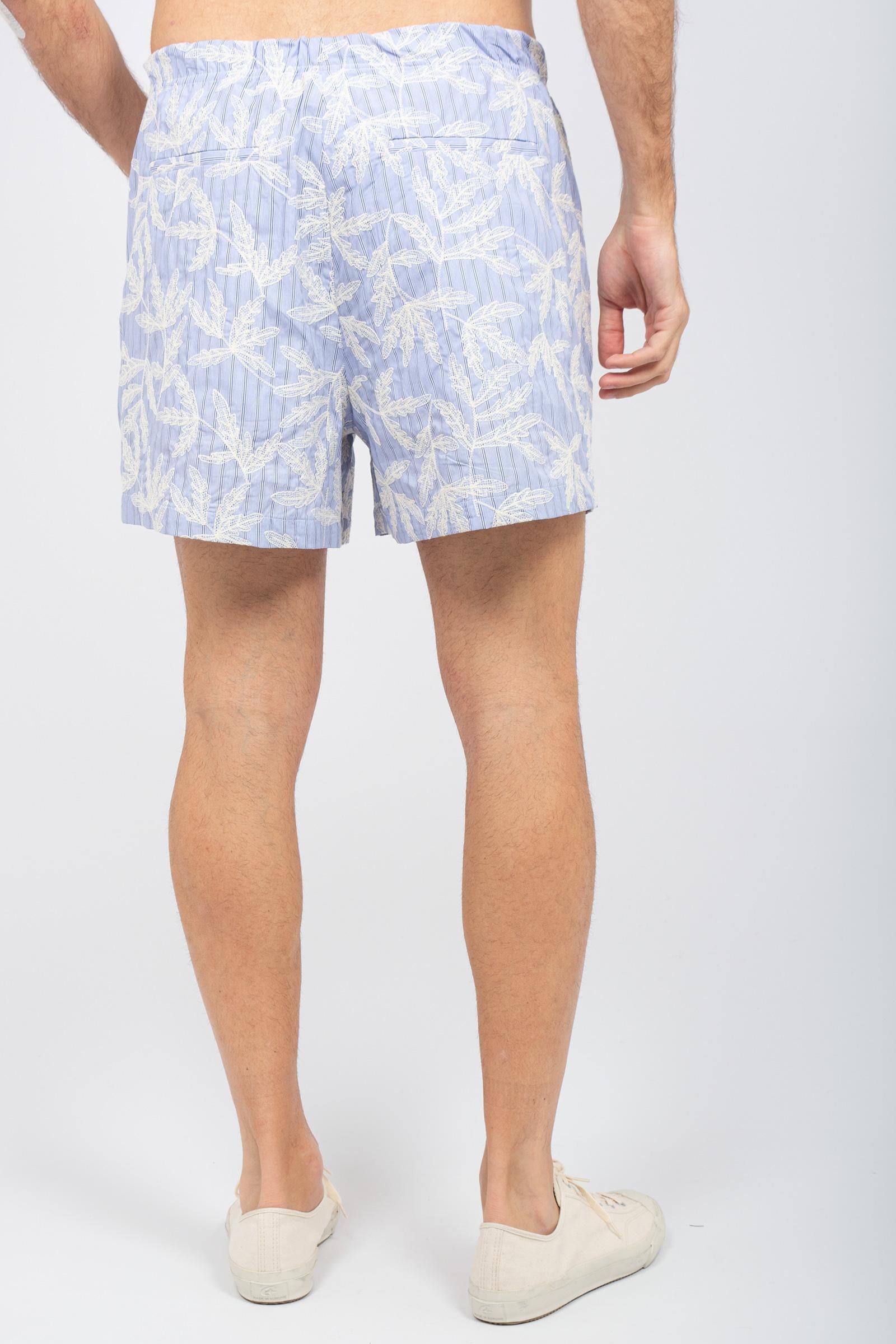bermuda in cotone ricamato 2205C541 BLU C93 