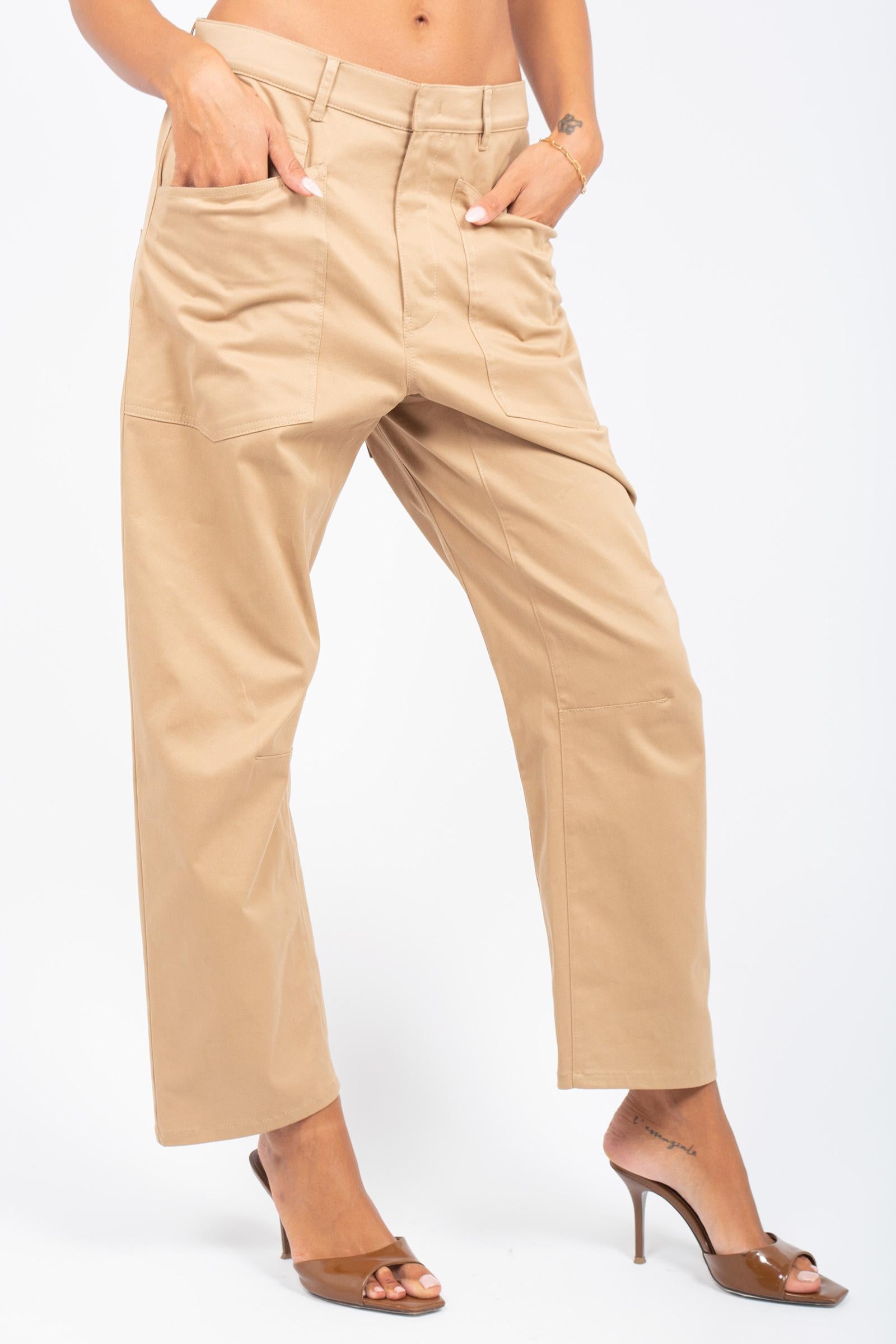 pantalon cargo in cotone 'querida' Y5WO13 V34 SEMICOUTURE 