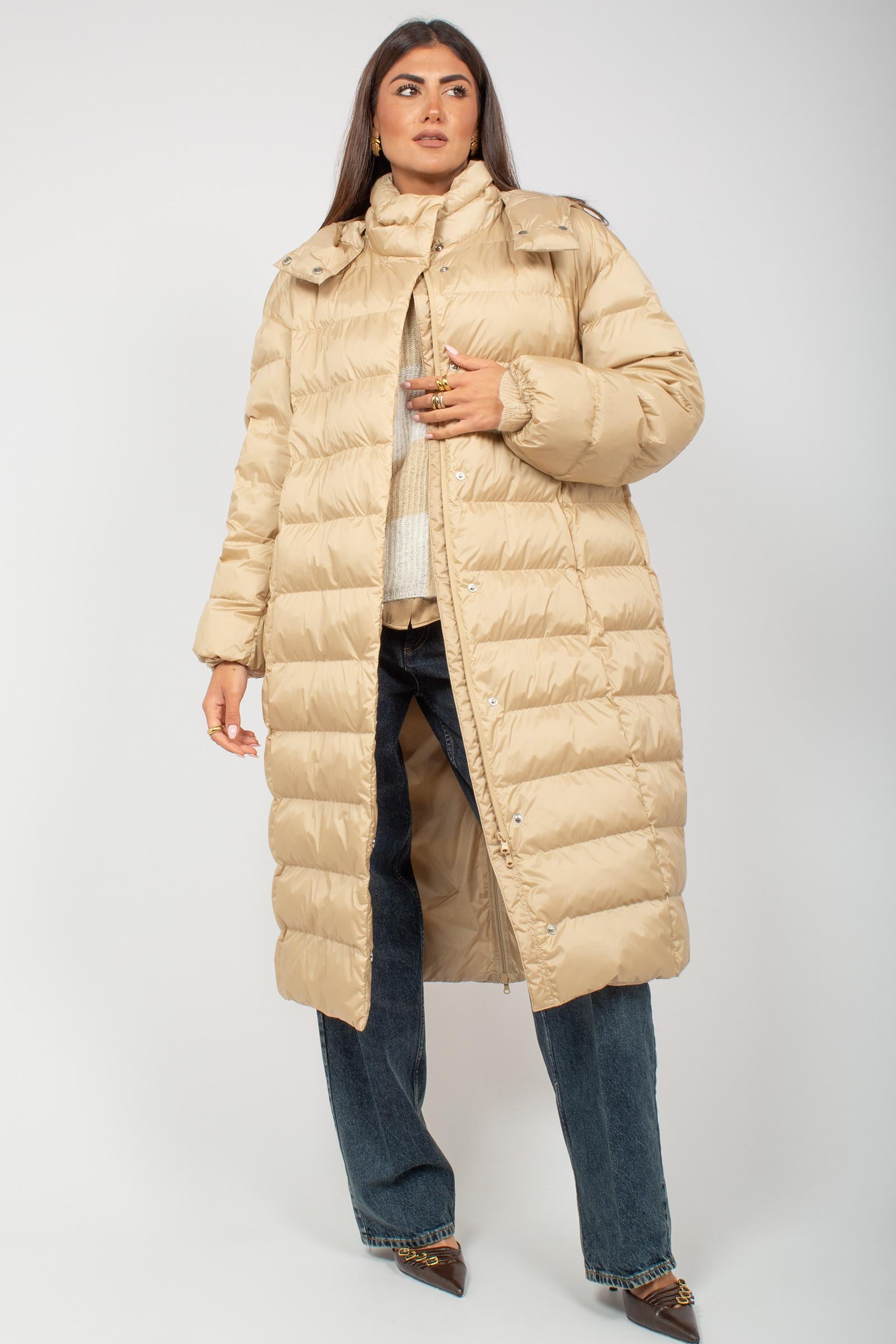 Piumino lungo in nylon 'carioca' 2526496018000 004 MM - MAX MARA 