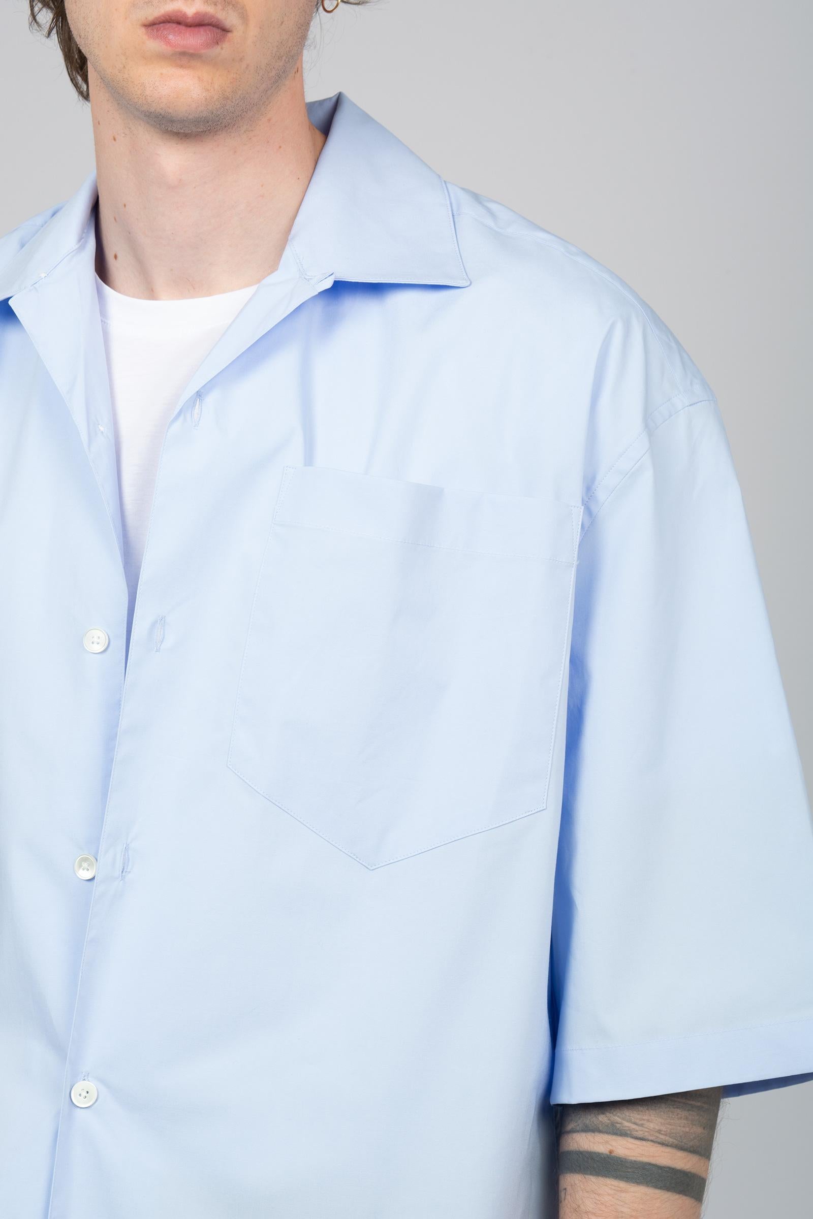 camicia collo bowling in popeline 850384 LIGHTBLUE STUDIO SEIDENSTICKER 