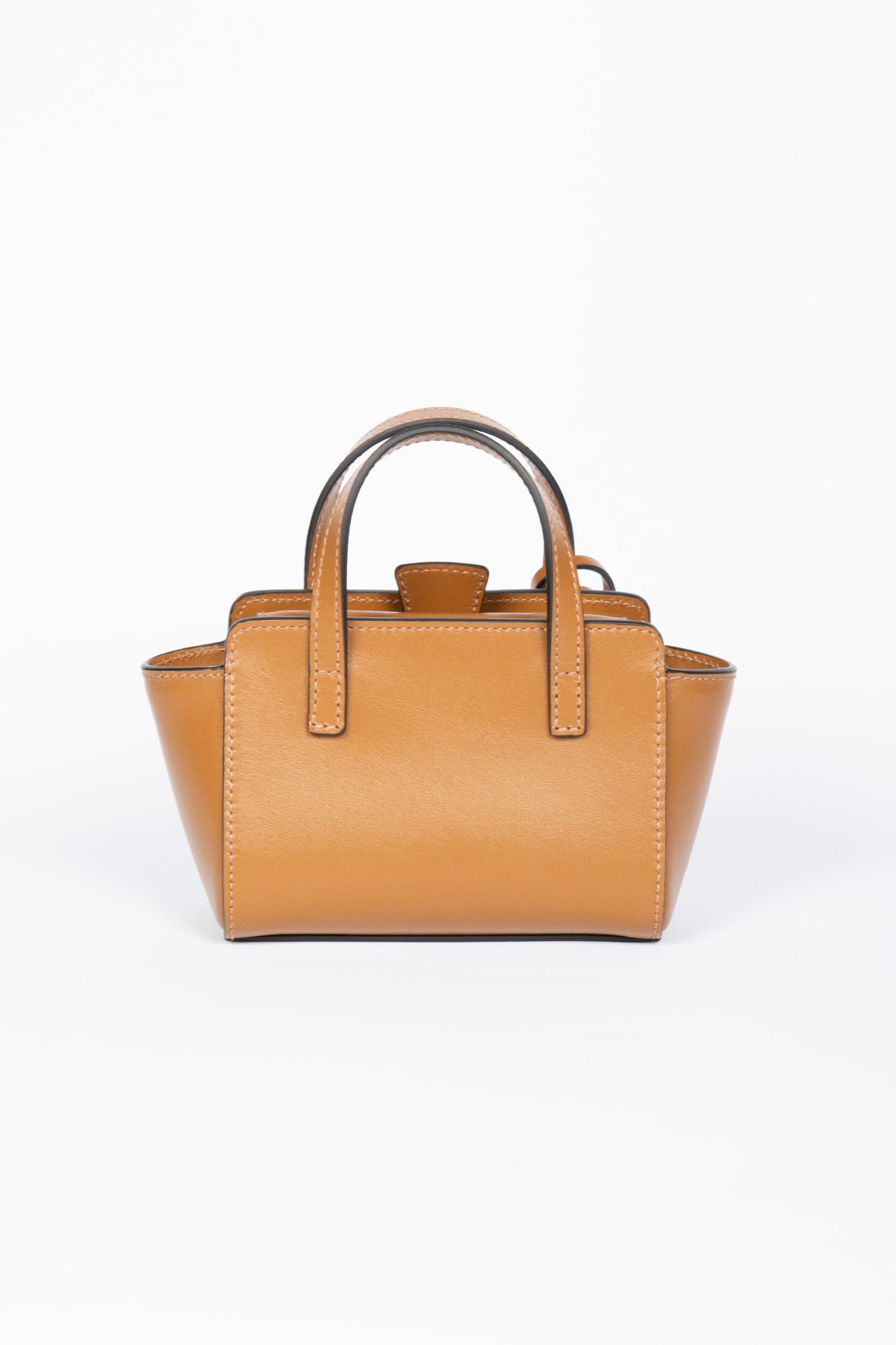 shoulder bag 'flap xs' in pelle FL14XSPREMIERE CARAMEL HIDESINS 