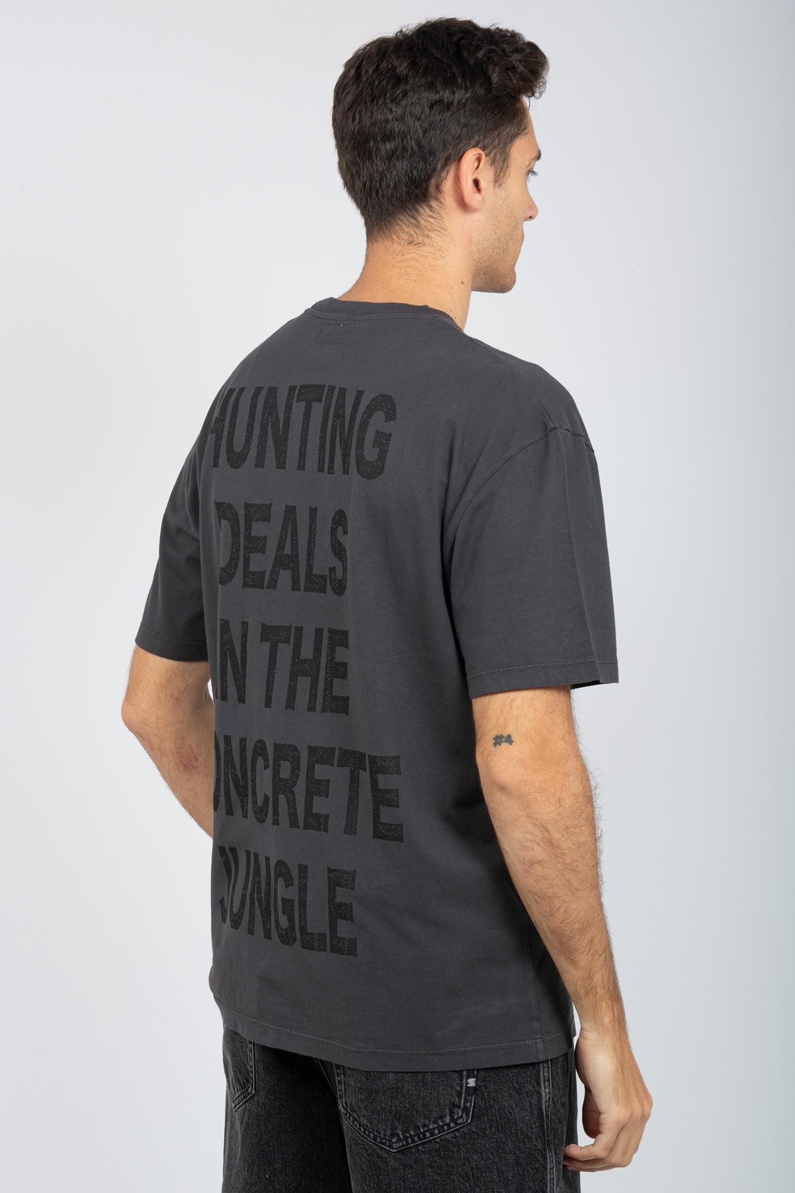 t-shirt in cotone con stampa AMU037CL190304 C0073 AMISH 