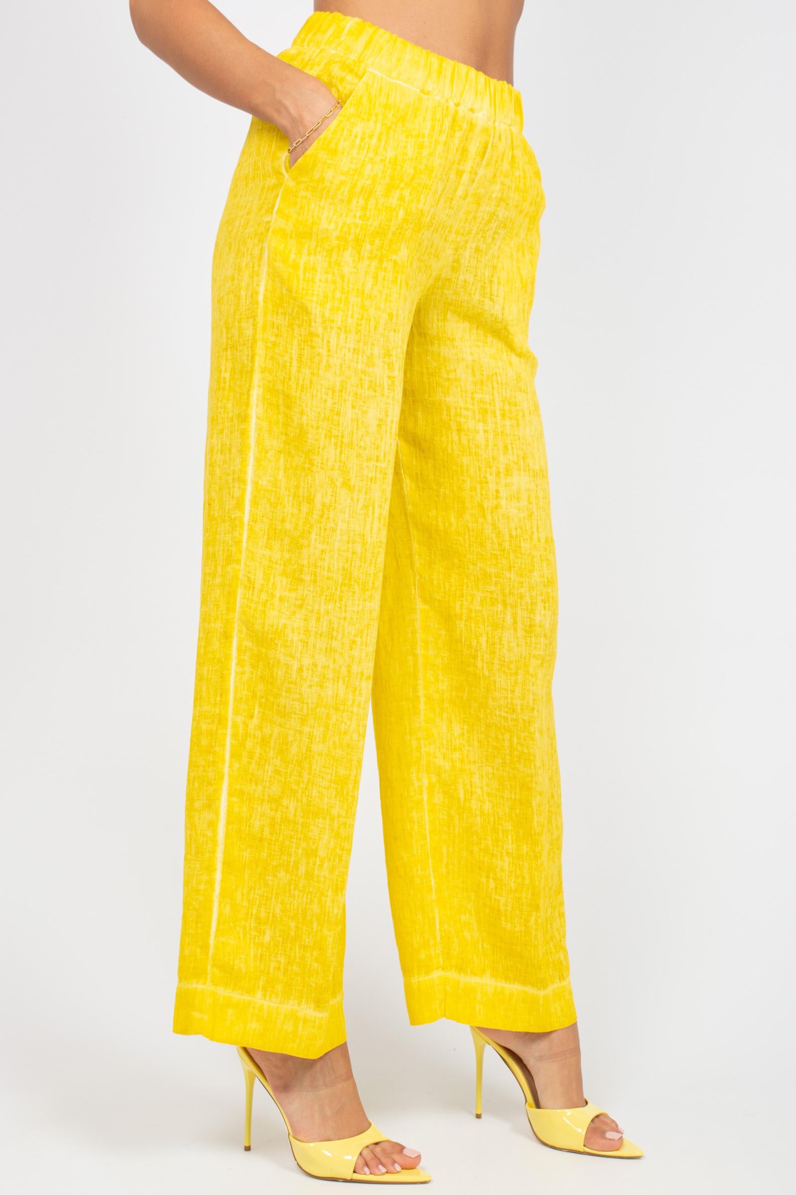 pantalone in lino S1341597 222 ANNA SERAVALLI 