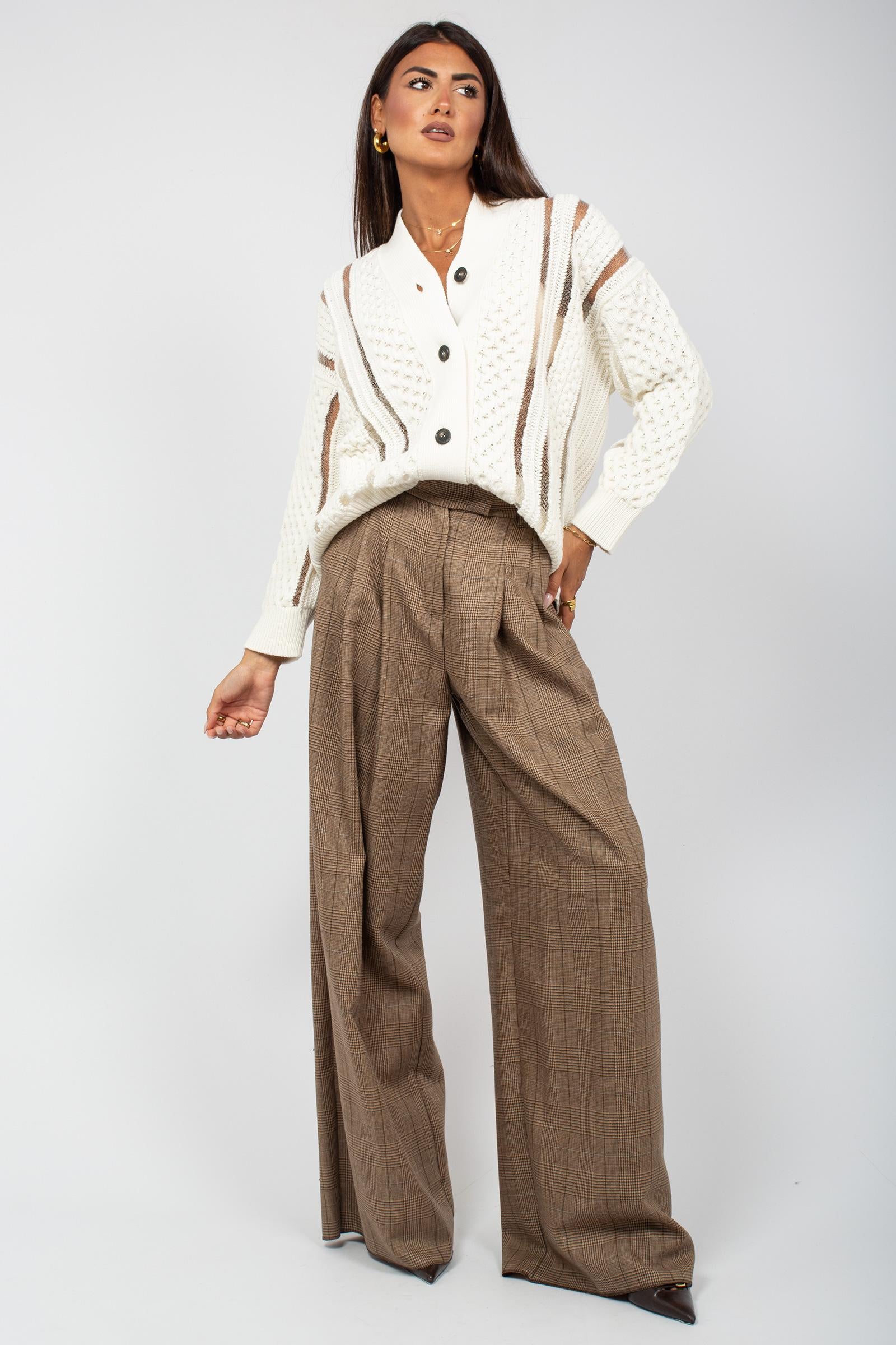 cardigan oversize a trecce AI25AFD12 2 ATOMO FACTORY 
