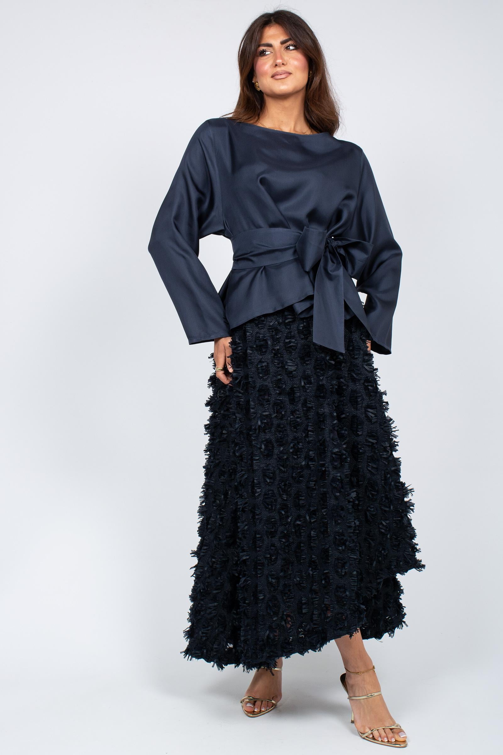 gonna lunga in fil coupe 26SMCN17226SPX129 89103 MAISON COGO 