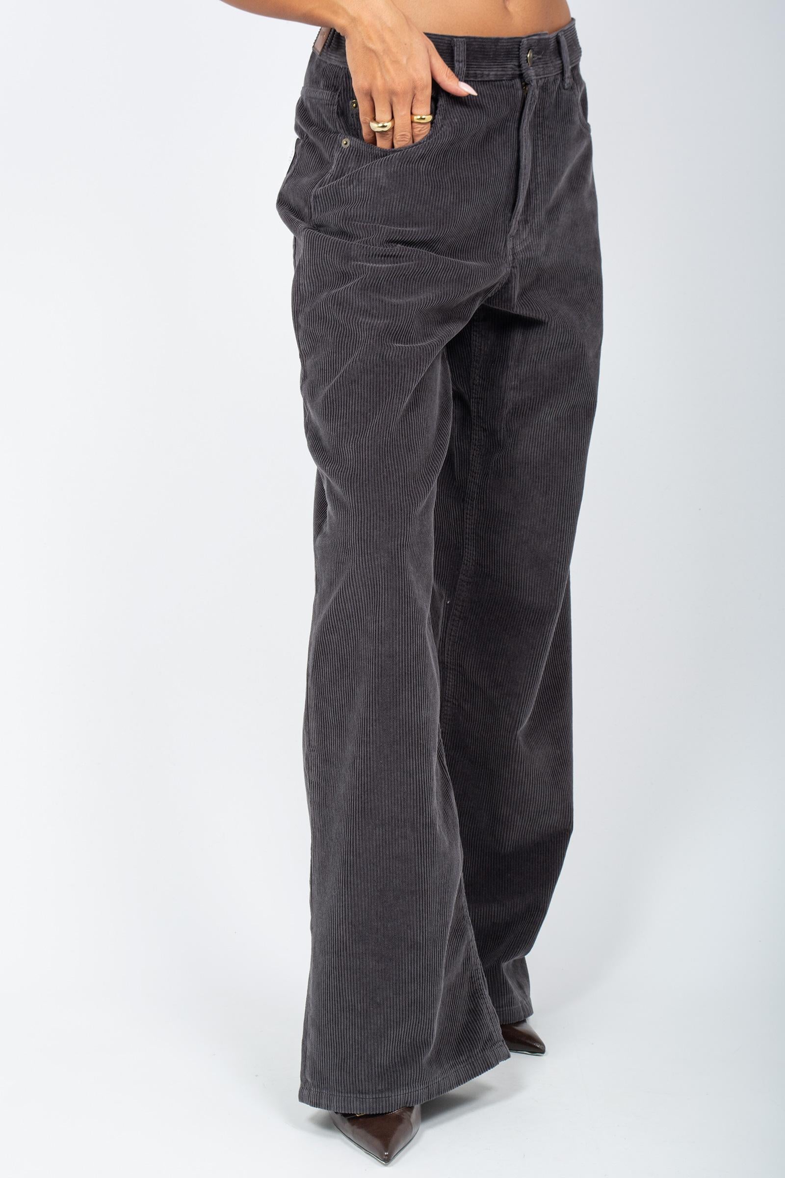 pantalone con elastico in velluto 'carmen' SVW02412V0027 NERO SIVIGLIA 