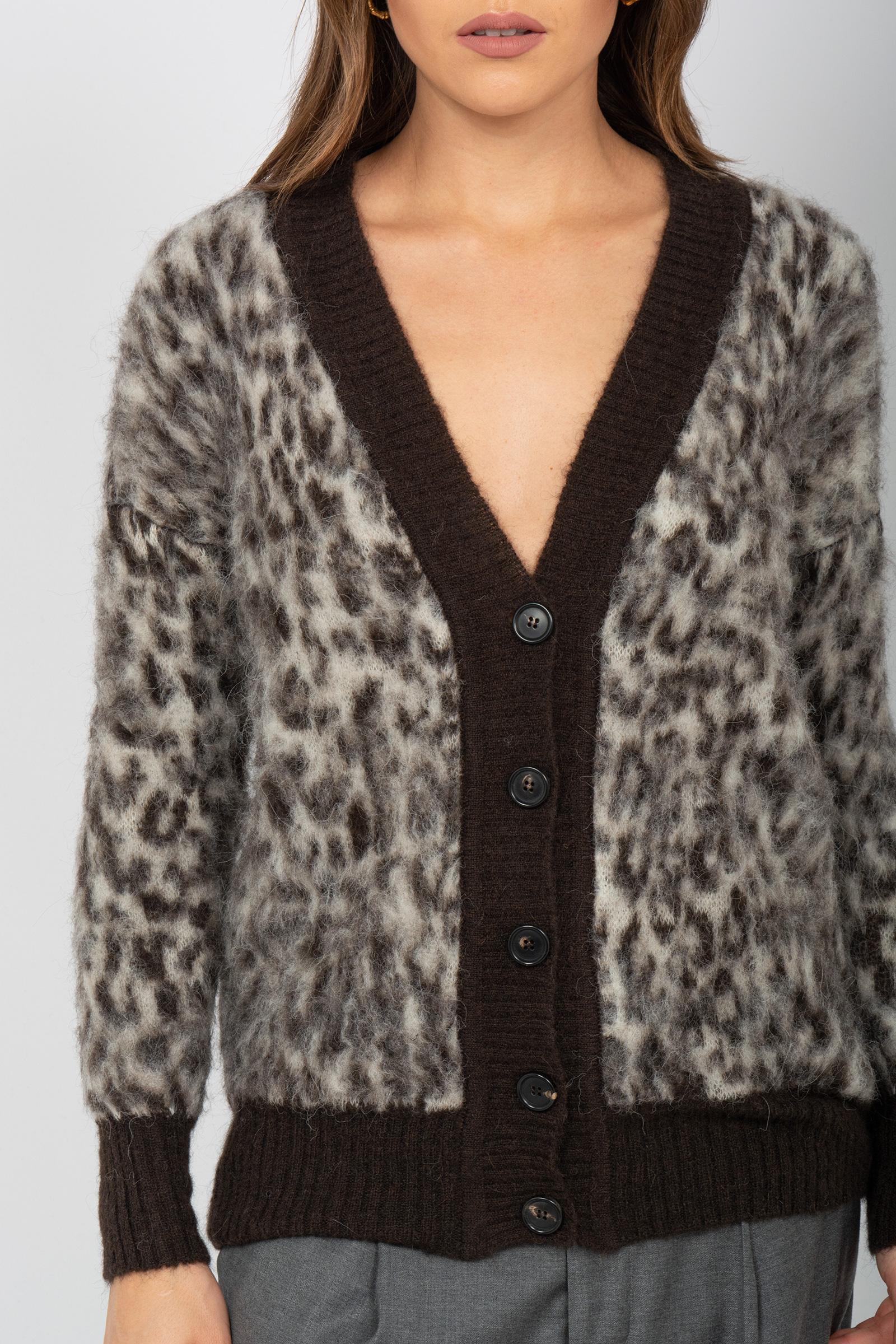 cardigan animalier in misto alpaca 61272 20 D.EXTERIOR 