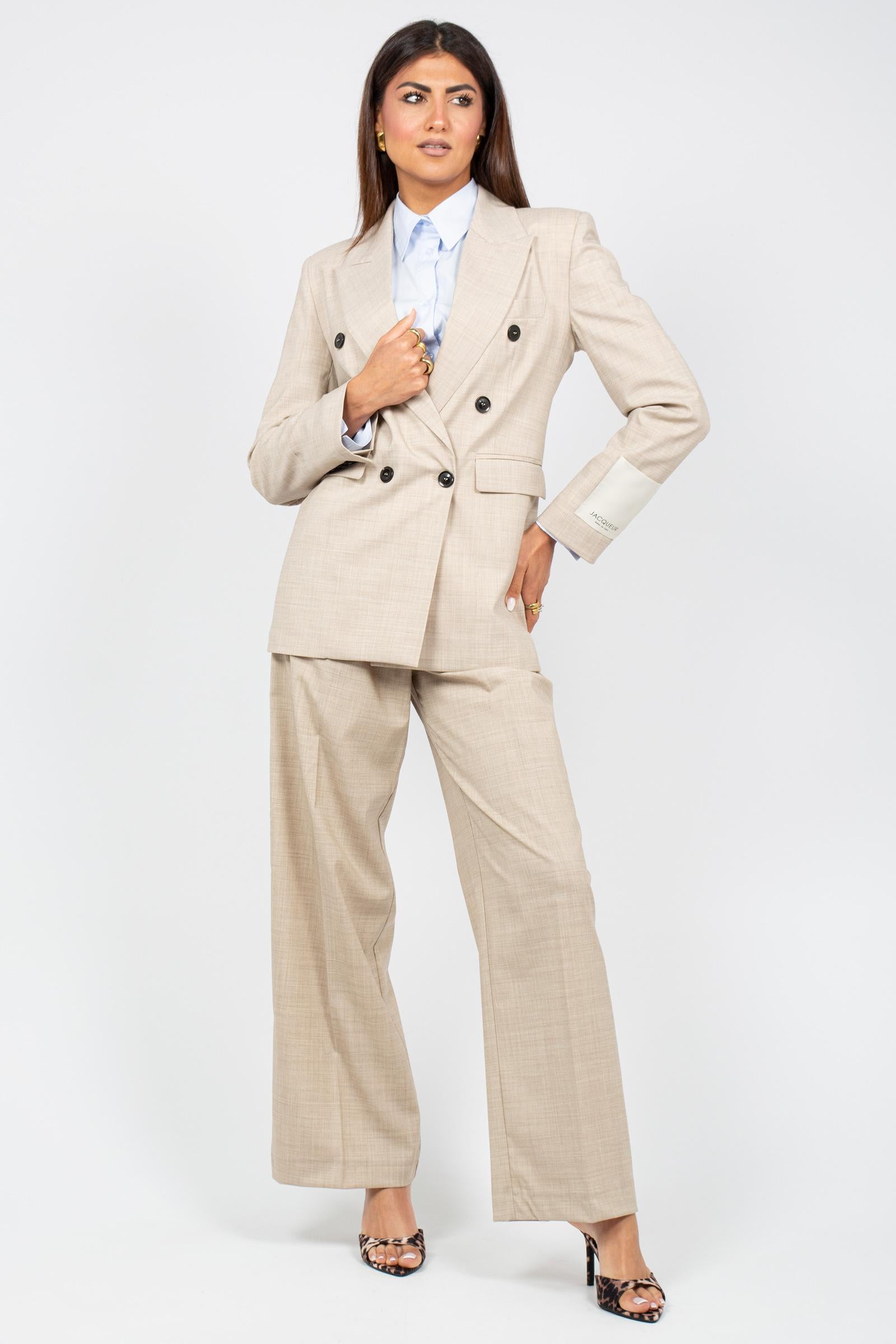 pantalone over con pinces PORTO 0703 JACQUEUR 