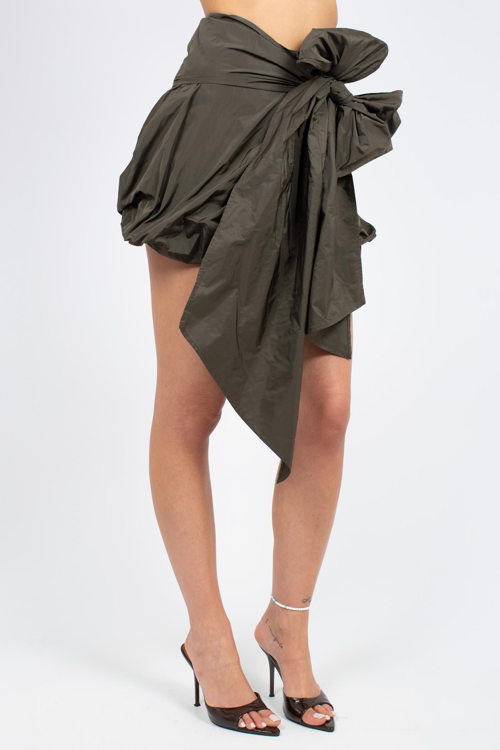 gonna in taffeta con nodo 'mary' P6SP02 S92 ERIKA CAVALLINI 