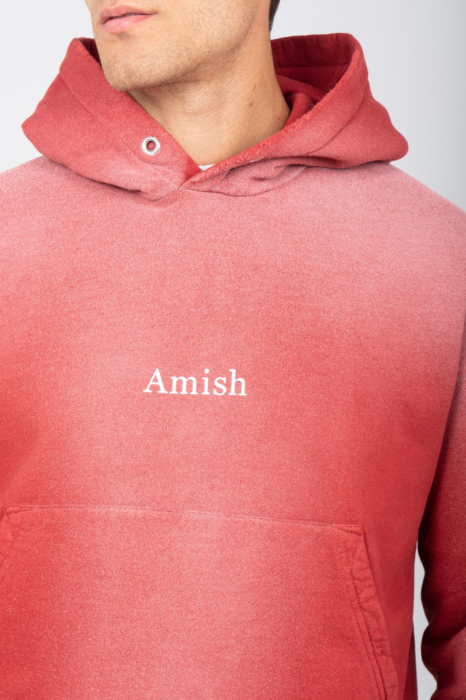 felpa micro logo in cotone AMU051CN303087 C0511 AMISH 